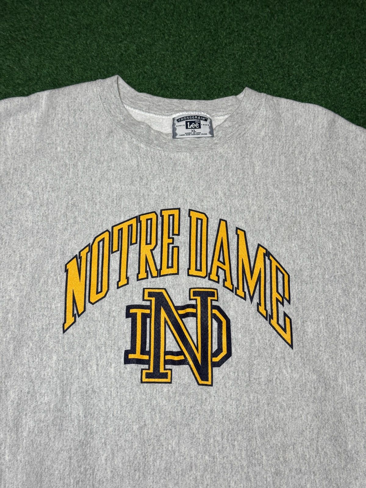 Vintage Vintage 90s Notre Dame Reverseweave XL College Sweatshirt Size US XL / EU 56 / 4 - 2 Thumbnail
