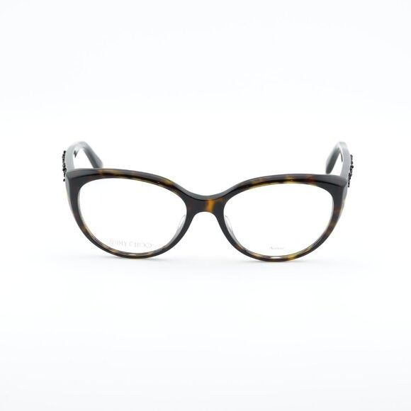 Jimmy Choo Jimmy Choo JC233/F 0086 00 Eyeglasses Dark Havana 54mm Size ONE SIZE - 4 Thumbnail