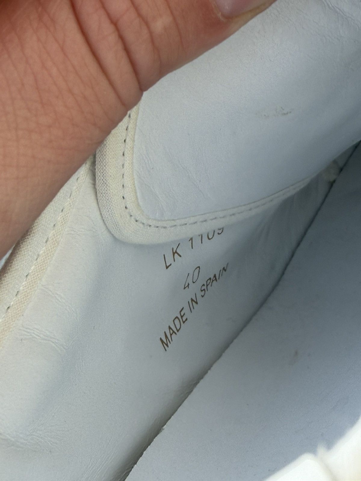 Celine Celine Blank Low Lace-Up Studded Sneakers White Leather EU40 Size US 9 / IT 39 - 9 Thumbnail