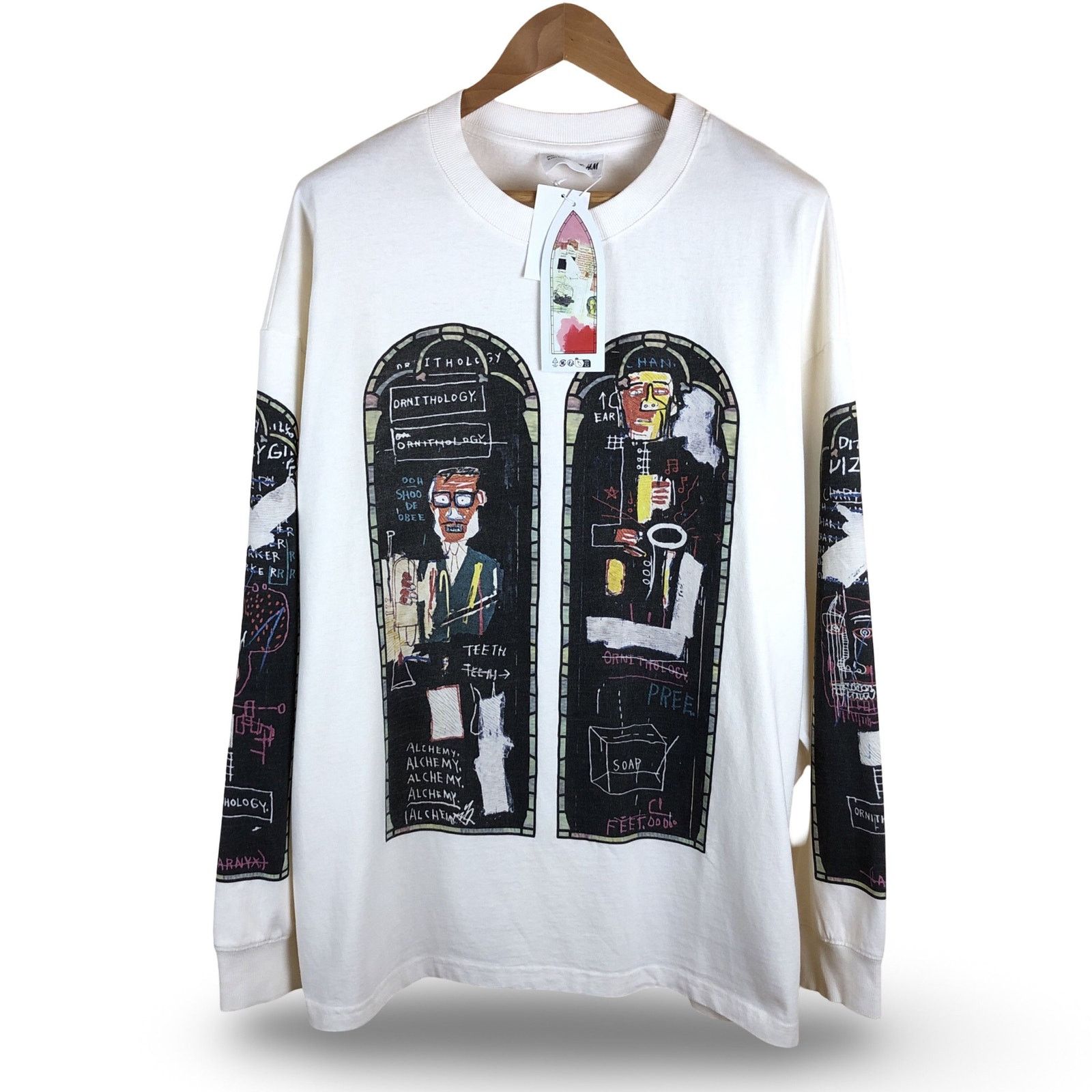 H&M × Jean-Michel Basquiat × Who Decides War WHO DECIDES WAR x Basquiat x H&M Long Sleeve Relaxed T-Shirt Size US XXL / EU 58 / 5 - 1 Thumbnail