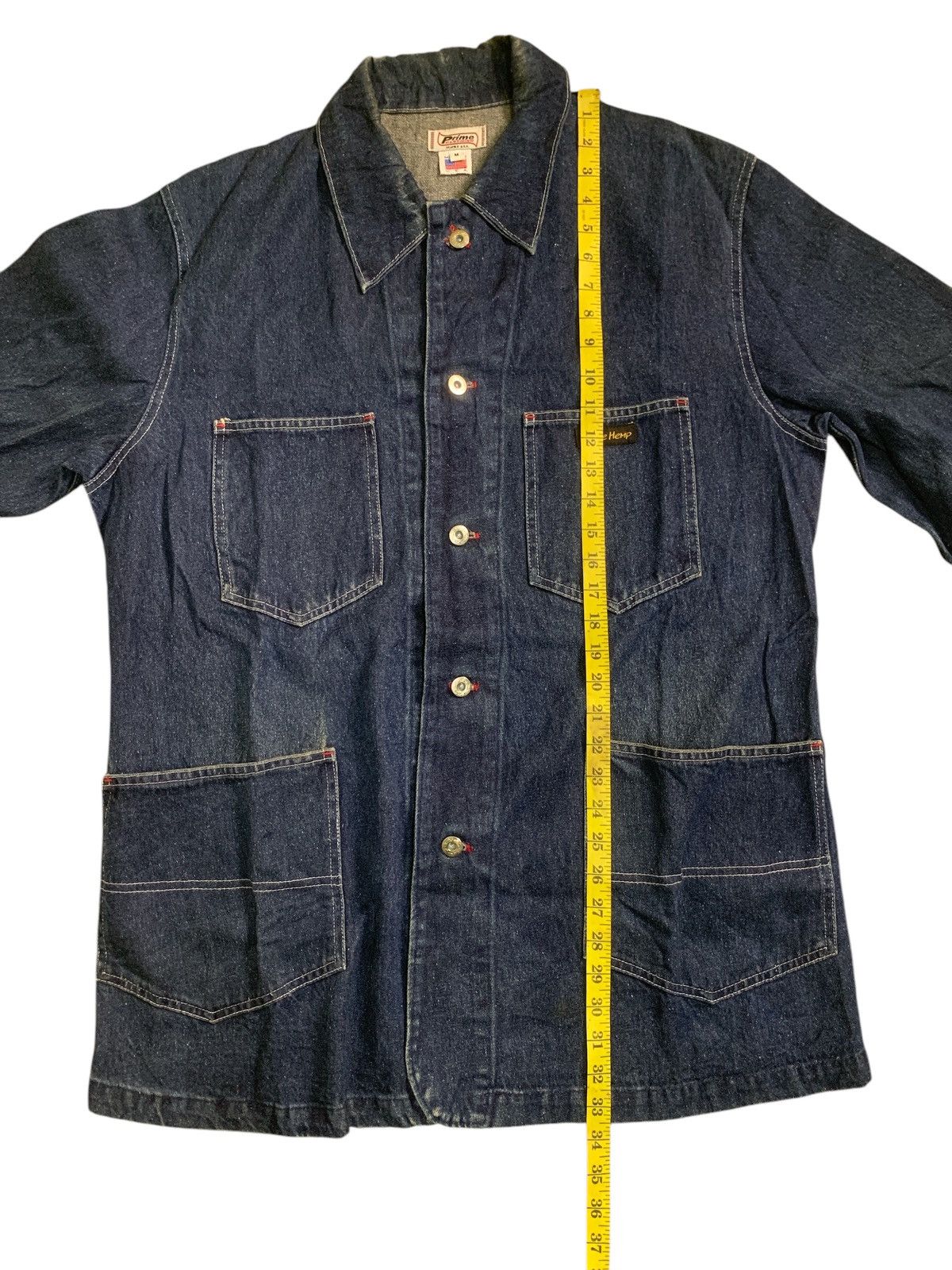 Vintage Rare Design Vintage Prime Hemp Chore Denim Jackets Size US M / EU 48-50 / 2 - 10 Thumbnail