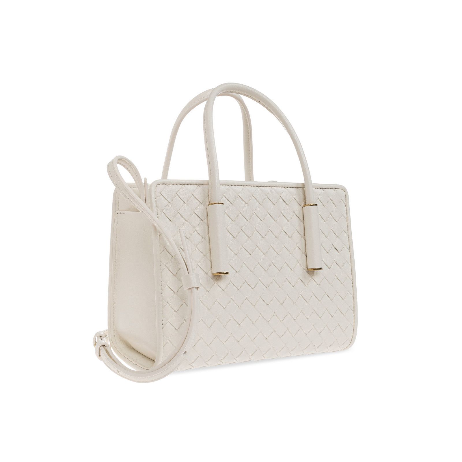 Bottega Veneta BOTTEGA VENETA Barbara Mini White Top Handle Bag New & Authe Size ONE SIZE - 3 Thumbnail