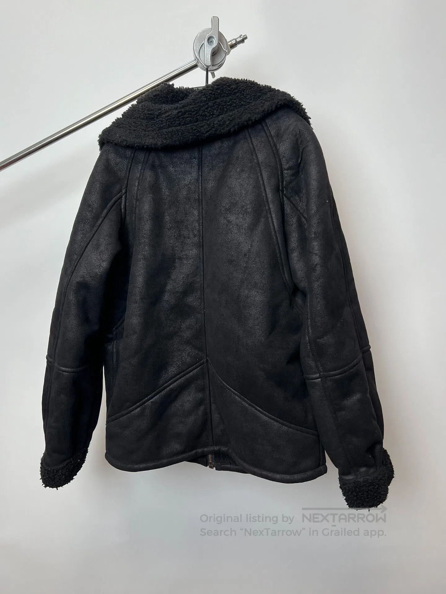 Pervert PERVERZE Faux Suede Lined Jacket. Size US L / EU 52-54 / 3 - 7 Thumbnail