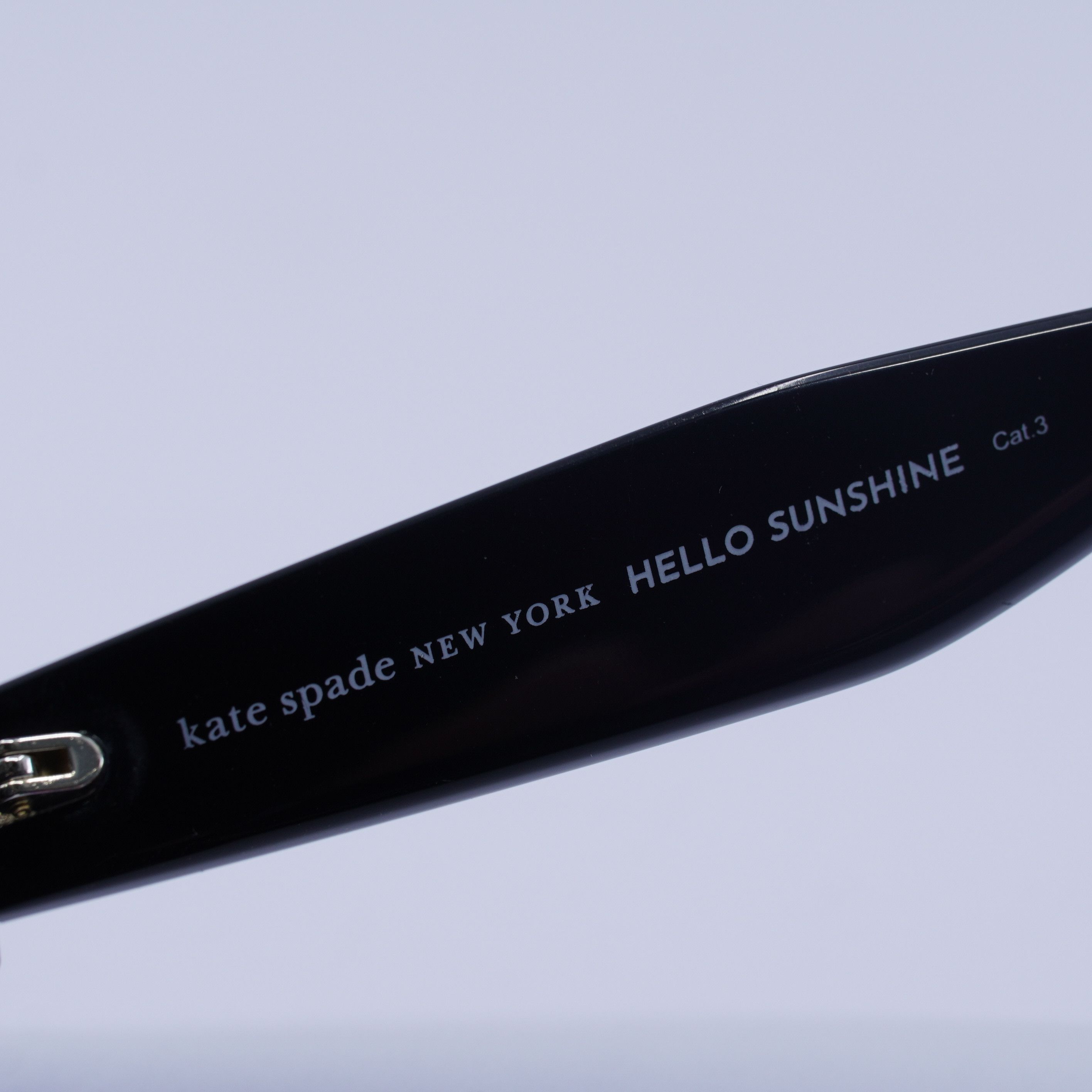 Kate Spade Kate Spade JUNI/G/S PEARL 0807 9O Sunglasses Black Cat Eye Size ONE SIZE - 5 Thumbnail