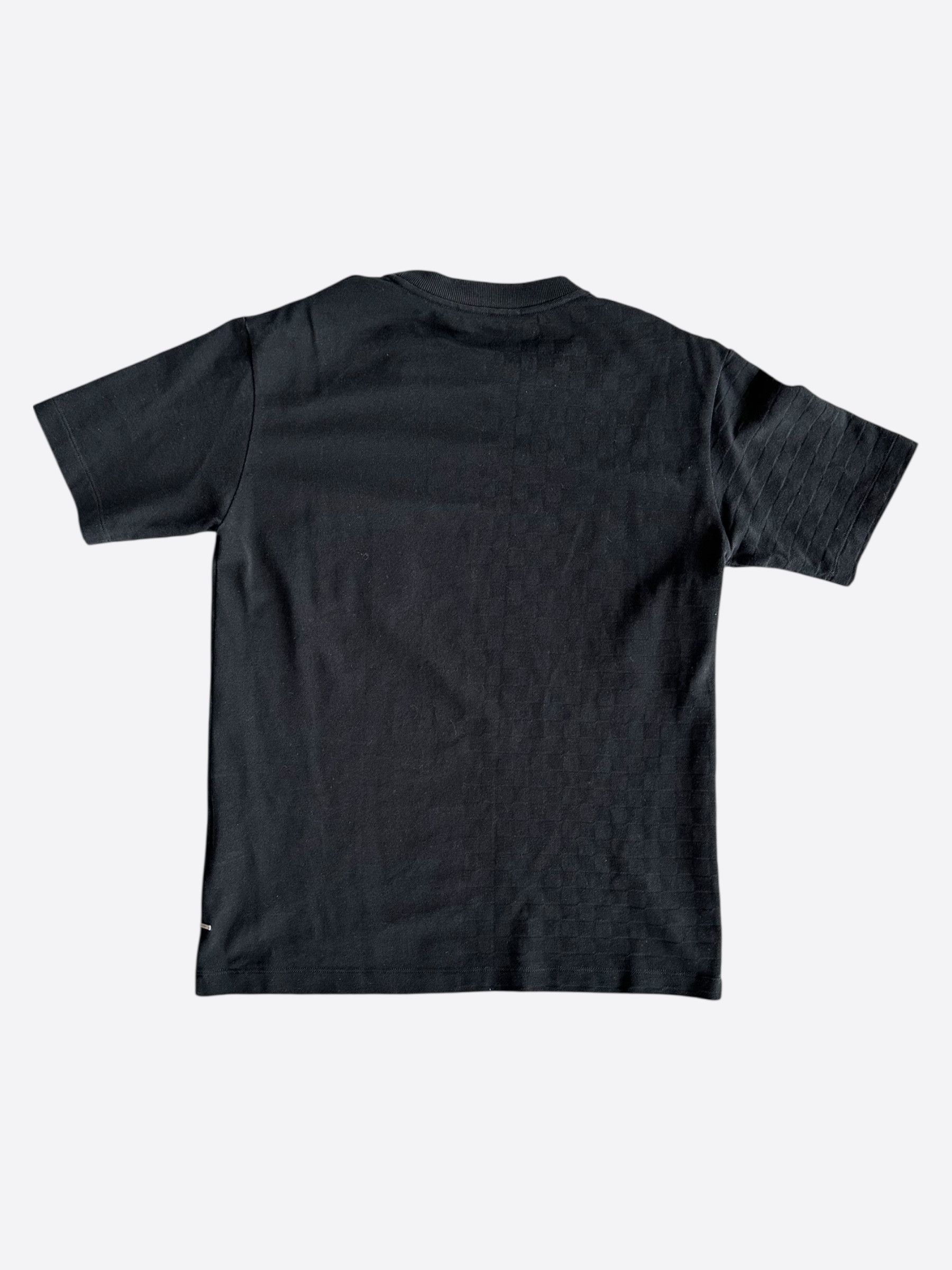 Louis Vuitton Louis Vuitton Black Half Damier Pocket T-Shirt Size US M / EU 48-50 / 2 - 2 Thumbnail