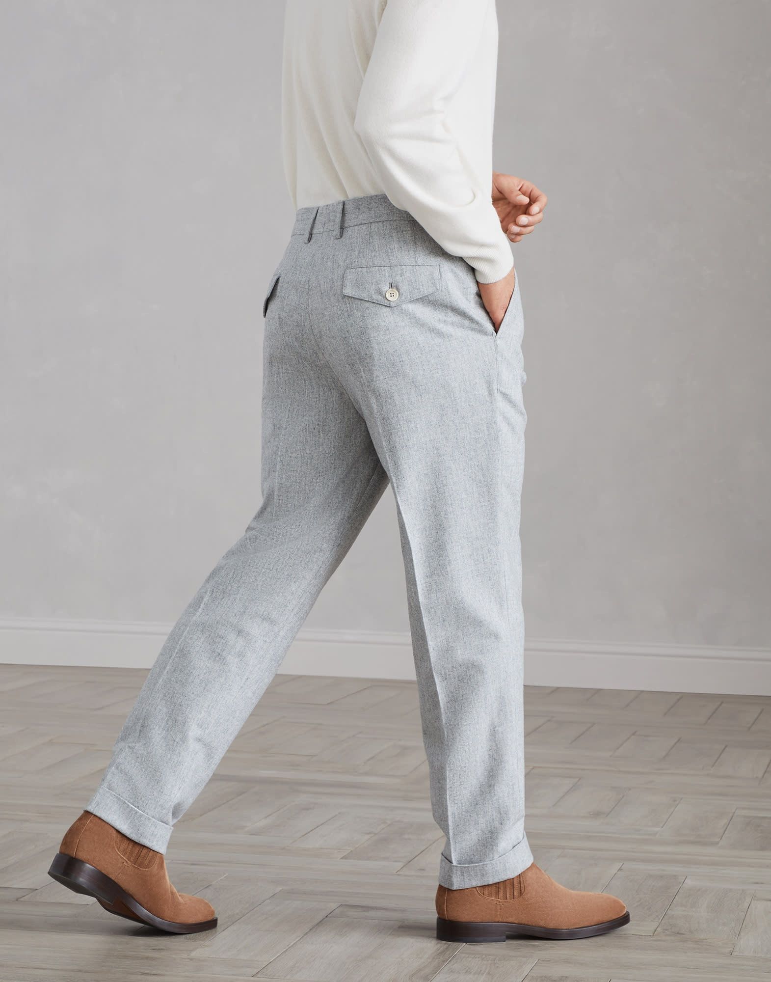 Brunello Cucinelli o1la1rc1a0925 Pants in Grey Size US 36 / EU 52 - 2 Thumbnail