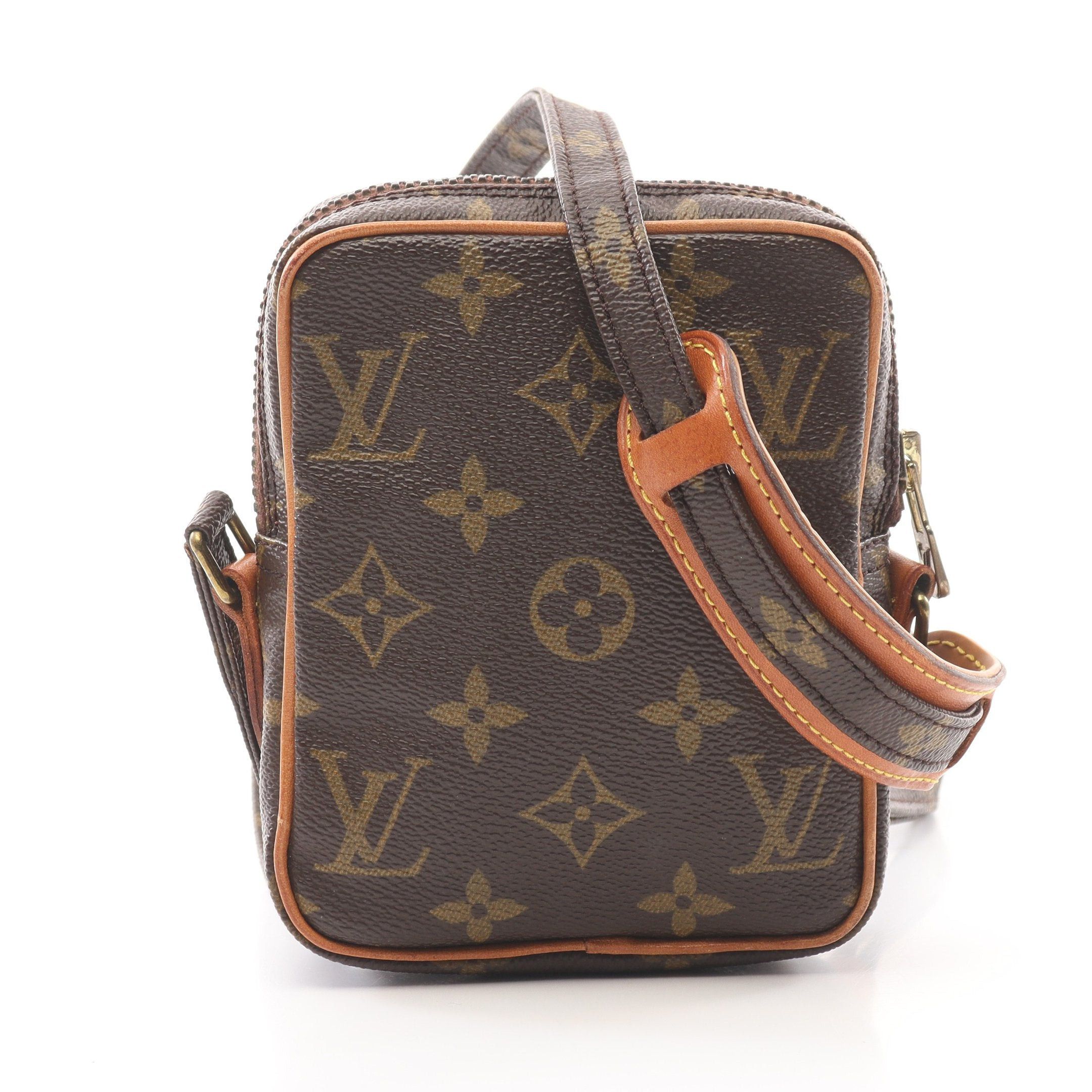 Louis Vuitton Louis Vuitton Mini Danube Monogram Shoulder Bag Leather Brown Size ONE SIZE - 1 Thumbnail