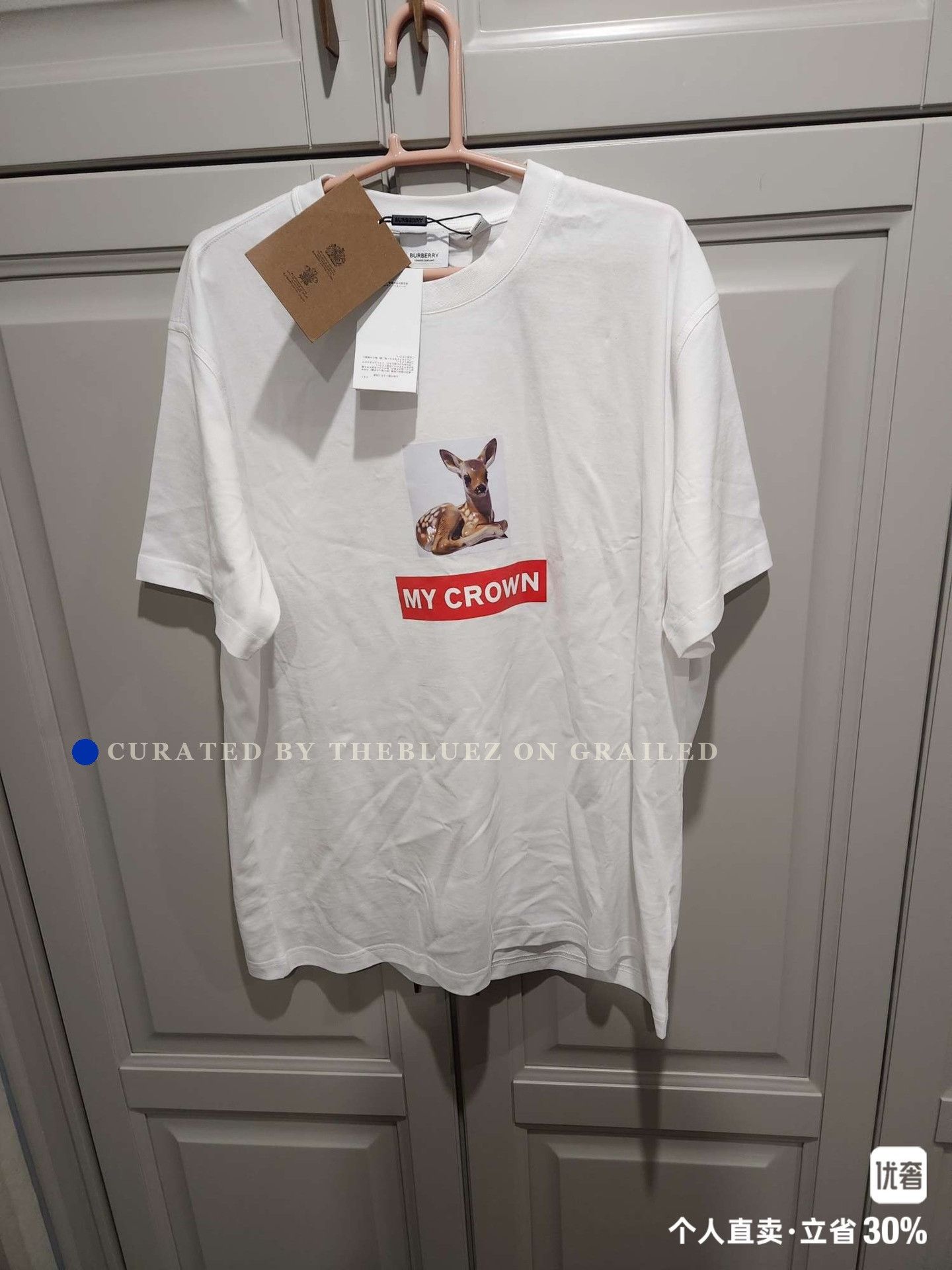Burberry Burberry 2019 Deer Code T-Shirt Size US L / EU 52-54 / 3 - 1 Thumbnail