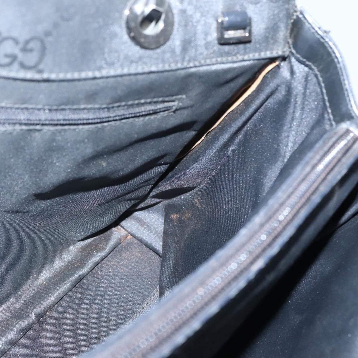 Gucci GUCCI Bamboo GG Canvas Hand Bag Nylon Black 002 002 Size ONE SIZE - 16 Thumbnail