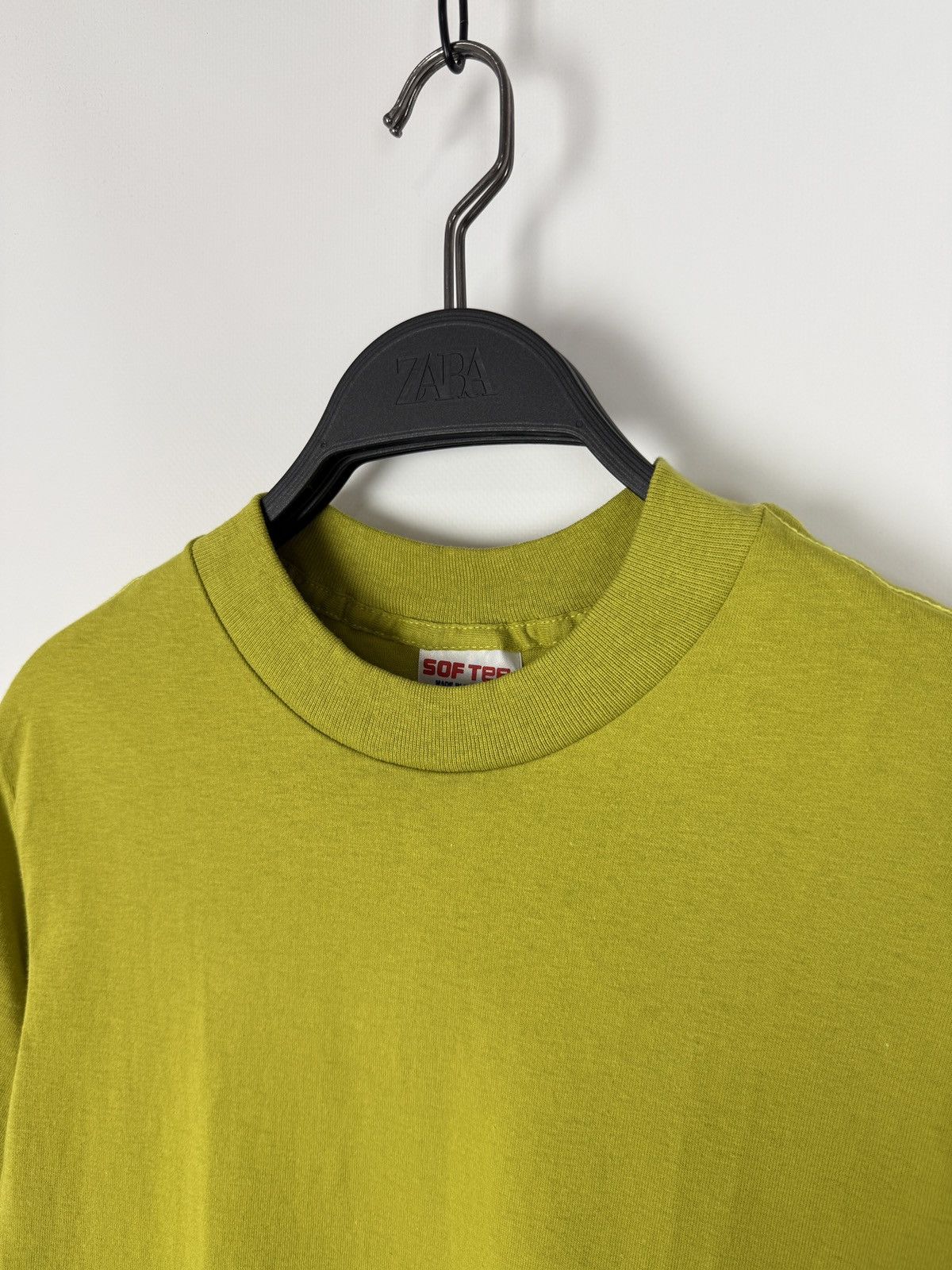 TEE JAYS 1990’s Vintage Softee Grinch Green Single Stitch Blank Tee S Size US S / EU 44-46 / 1 - 2 Thumbnail
