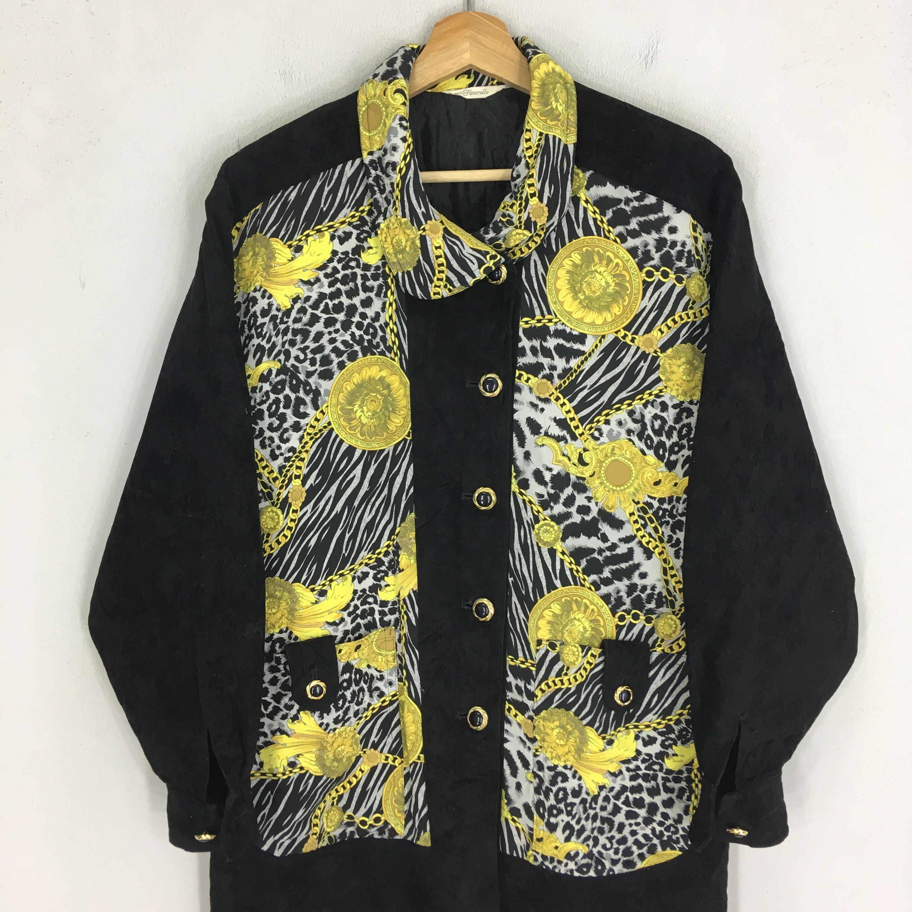Japanese Brand Vintage 90's Retro Novelty Baroque Casual Gold Chain Luxury Size US L / EU 52-54 / 3 - 3 Thumbnail