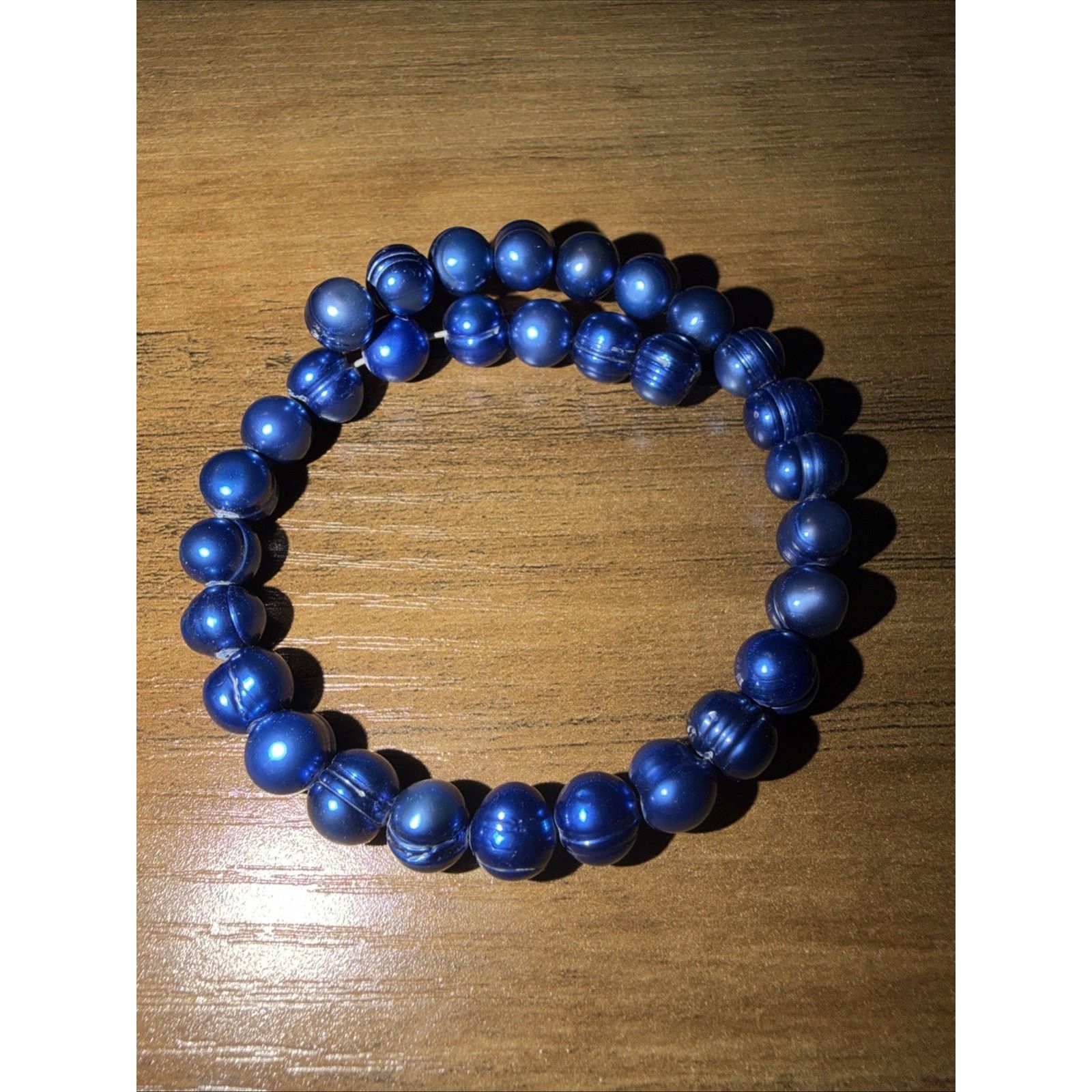Other Blue Tiger's Eye Bracelet Women Natural Stone Beaded Size ONE SIZE - 5 Thumbnail