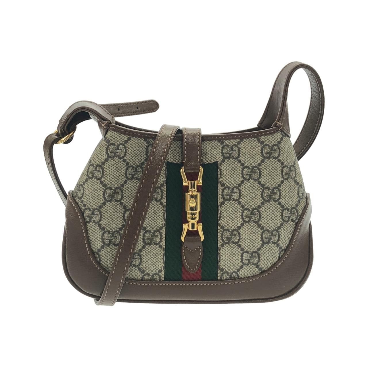 Gucci Gucci Gucci JACKIE 1961 GG Supreme Canvas Shoulder Bag Textile Crossbody Bag 637092HUHHG DUTY FREE for USA Size ONE SIZE - 1 Thumbnail