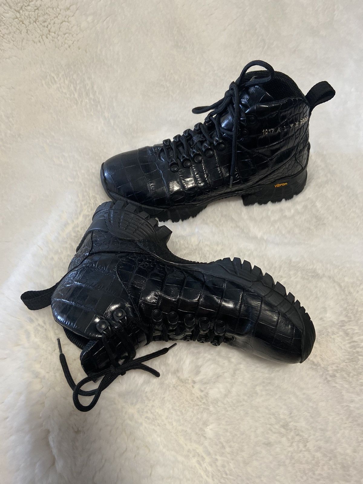 1017 ALYX 9SM 1017 ALYX 9SM Vibram Crocodile Skin Hiking Boots Size US 7 / IT 37 - 7 Thumbnail