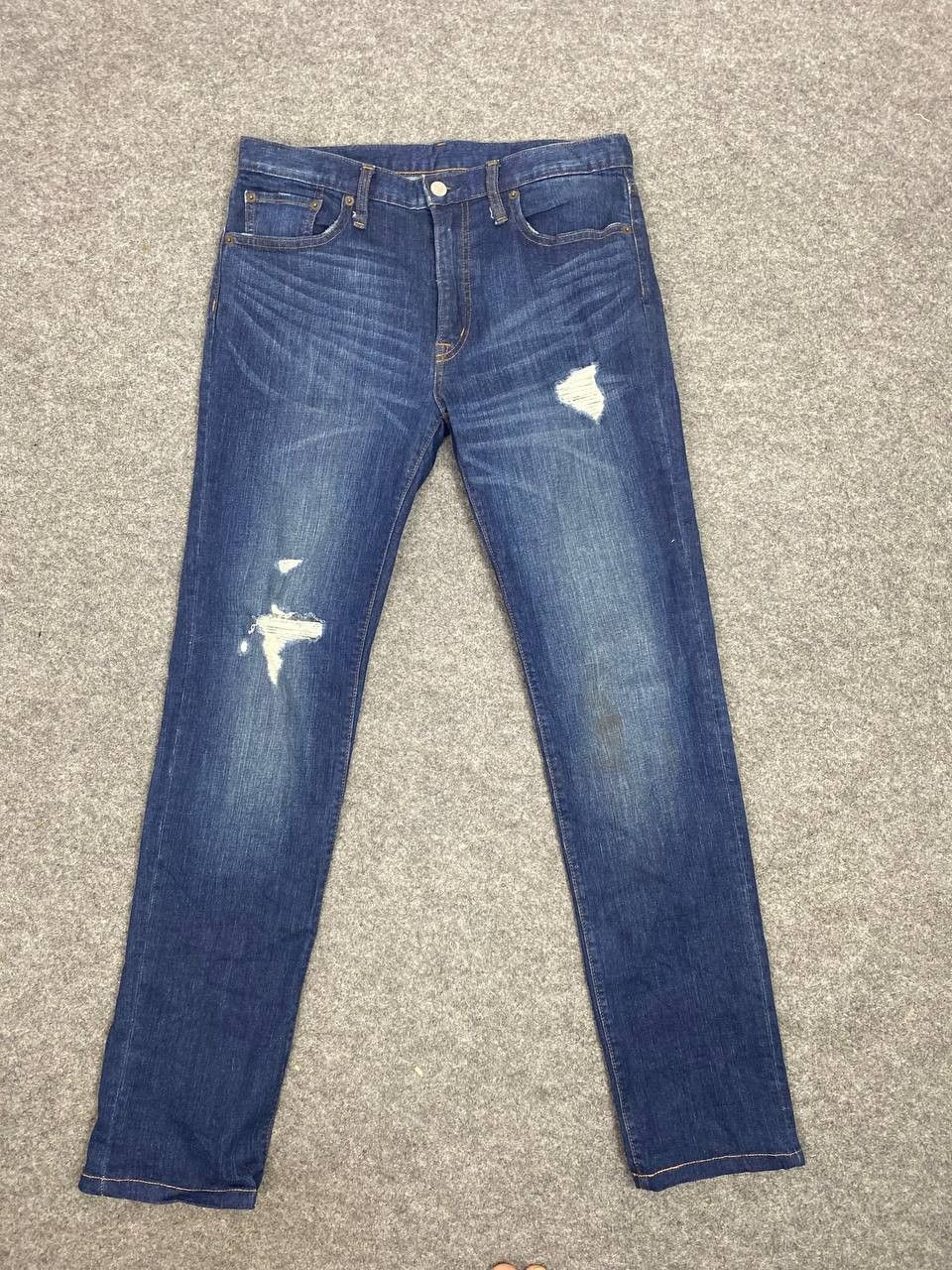 GU gu japanese brand distressed denim nice design Size US 32 / EU 48 - 4 Thumbnail
