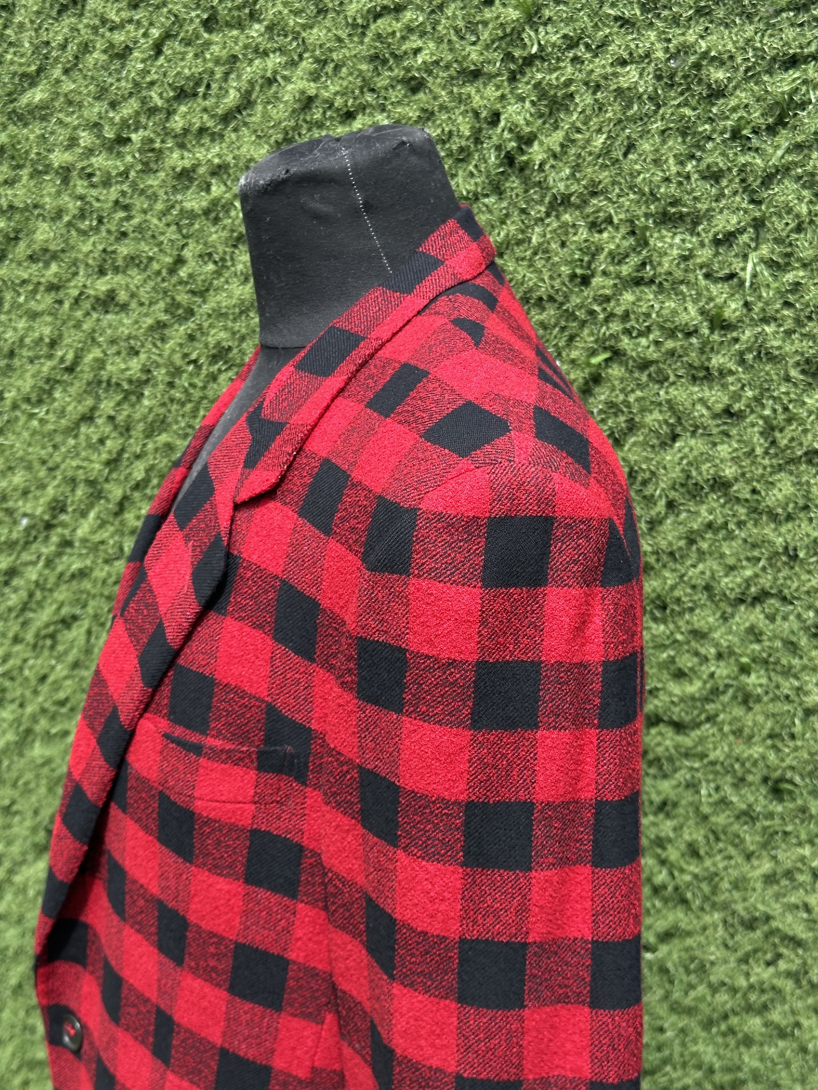 Versace Gianni Versace Virgin Wool Buffalo Check Blazer IT 50R Size 50R - 13 Thumbnail