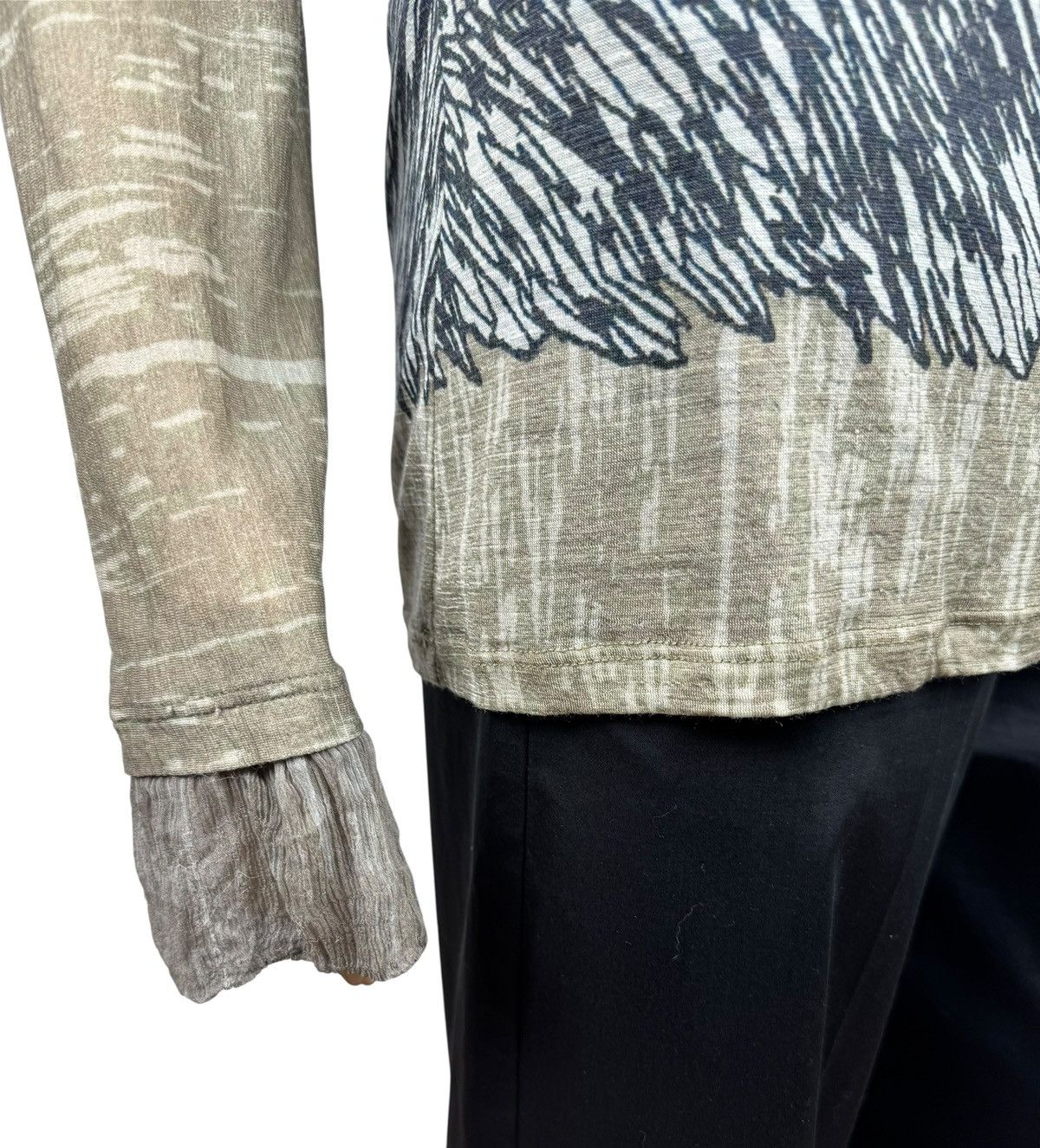 Other Save The Queen Printed Longsleeve Wool Fringed Silk size L Size L / US 10 / IT 46 - 6 Thumbnail