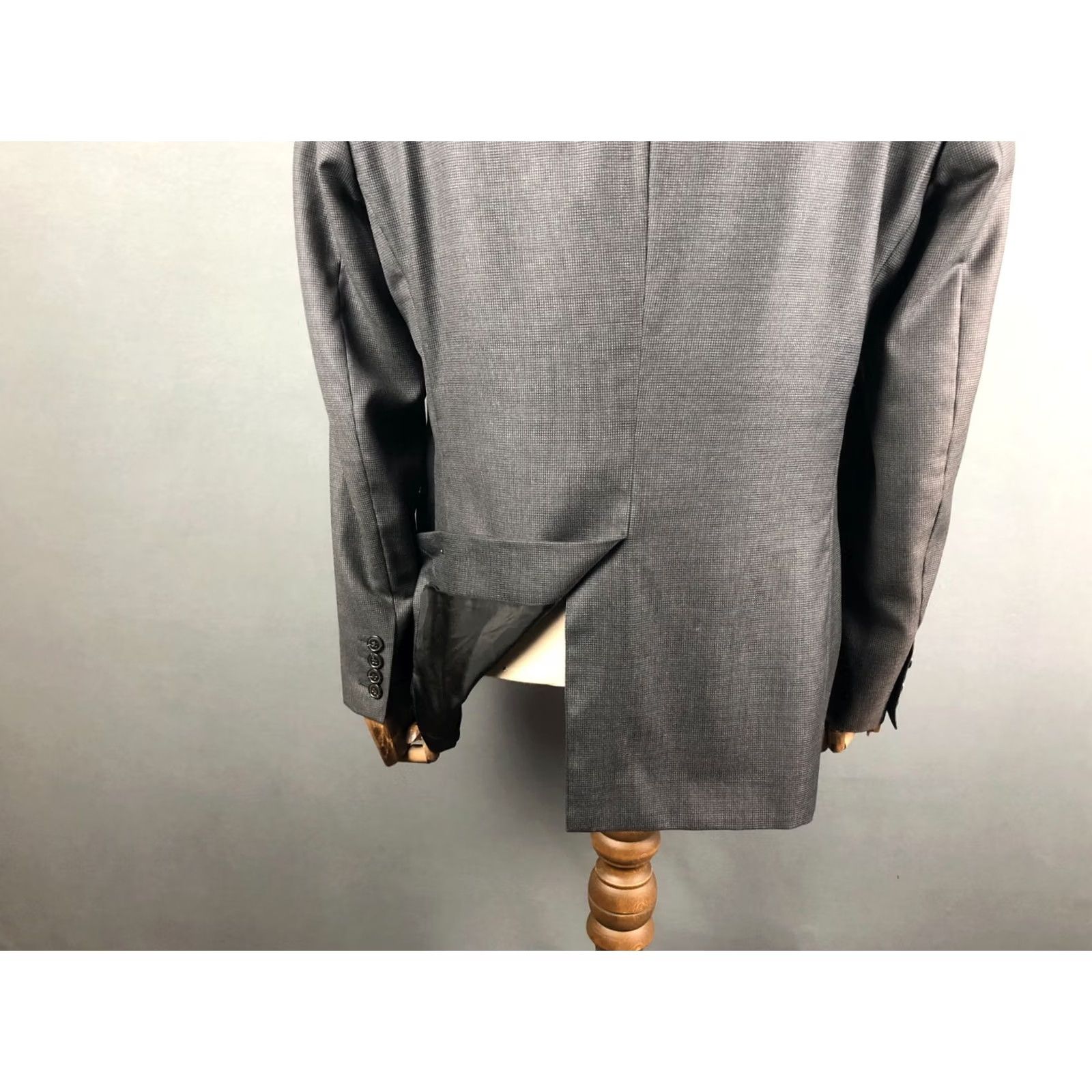 Emporio Armani Emporio Armani Blazer Men 54 Gray Wool/Silk Solid Button Single-Breasted Casual Vintage: No Size 54R - 7 Thumbnail
