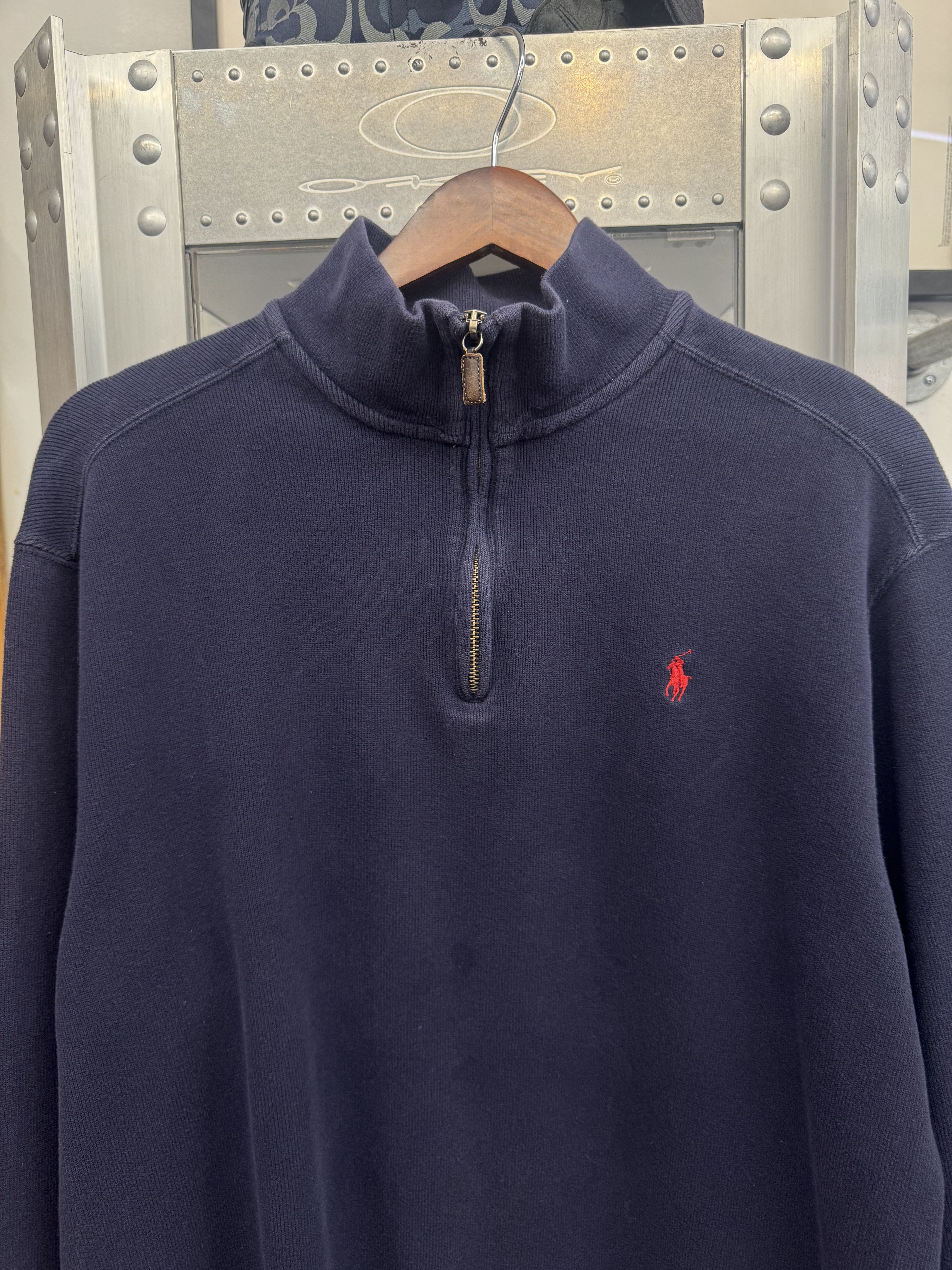 Polo Ralph Lauren Vintage RL Quarter Zip Size US XL / EU 56 / 4 - 1 Thumbnail