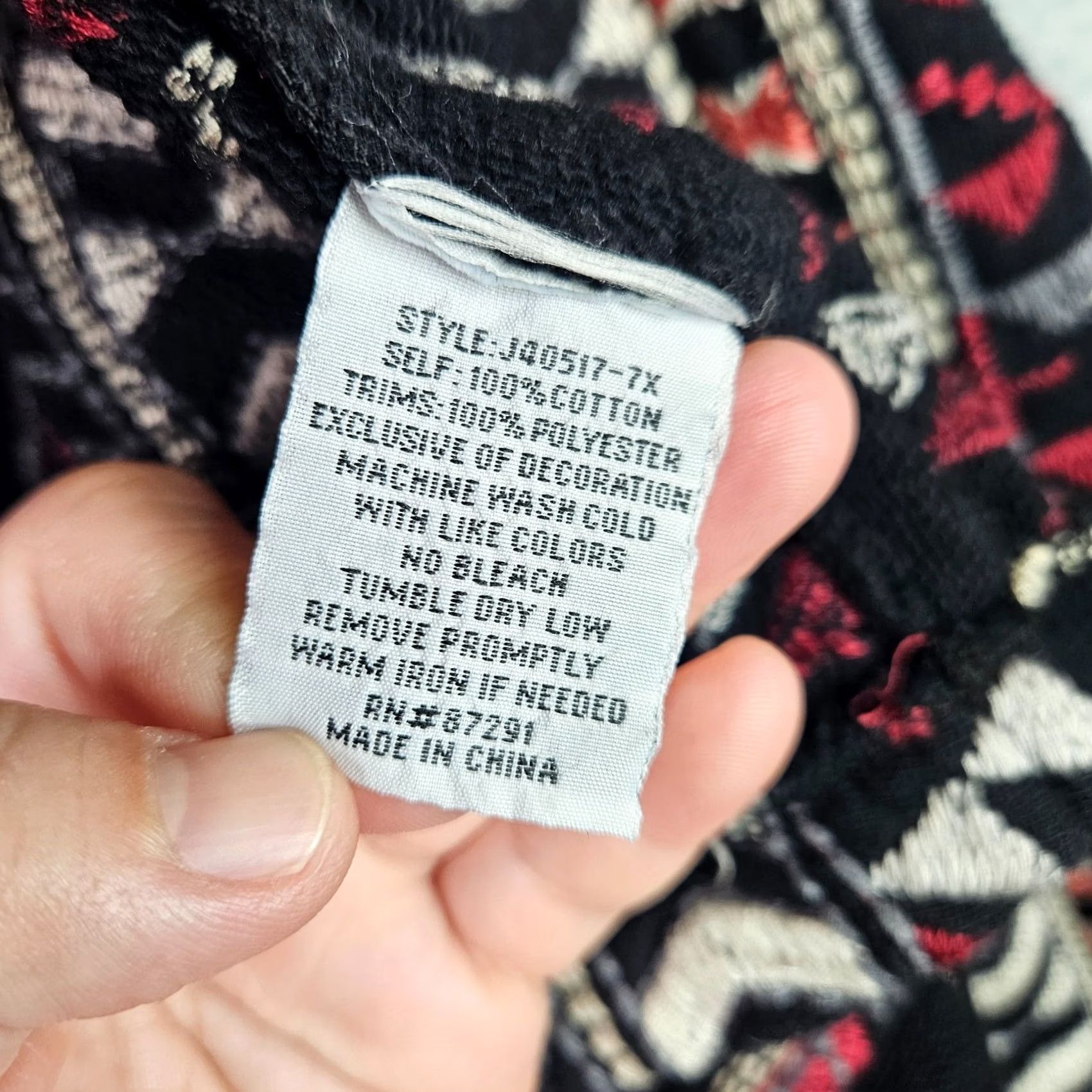 Johnny Was Johnny Was Jacket Cardigan Poncho Open Front Embroidered Boho Black 1X Women's Knit Lightweight Cotton/Lining Polyester Vintage: No Size XL / US 12-14 / IT 48-50 - 6 Thumbnail
