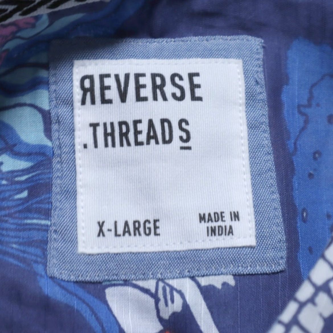 Vintage Reverse Threads Fish Aquarium Cotton All Over Print Button Down Shirt Blue XL Men Size US XL / EU 56 / 4 - 4 Thumbnail