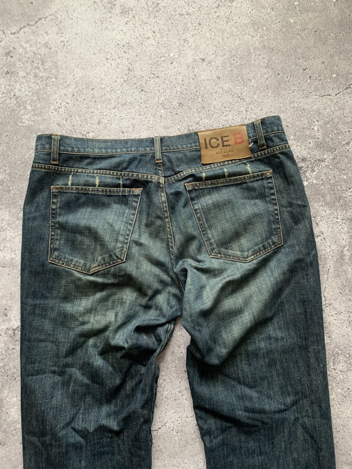 Iceberg 🔥VINTAGE 90s ICEBERG DISTRESSED Y2K JEANS Size US 38 / EU 54 - 11 Thumbnail