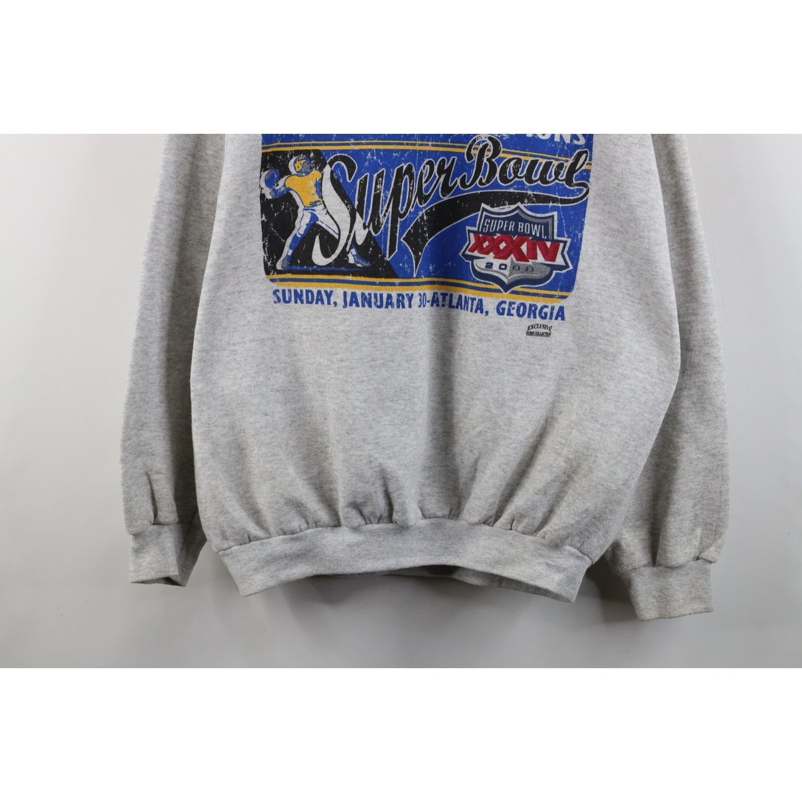 Vintage Vintage 2000 Super Bowl Champs St Louis Rams Sweatshirt Size US XL / EU 56 / 4 - 3 Thumbnail