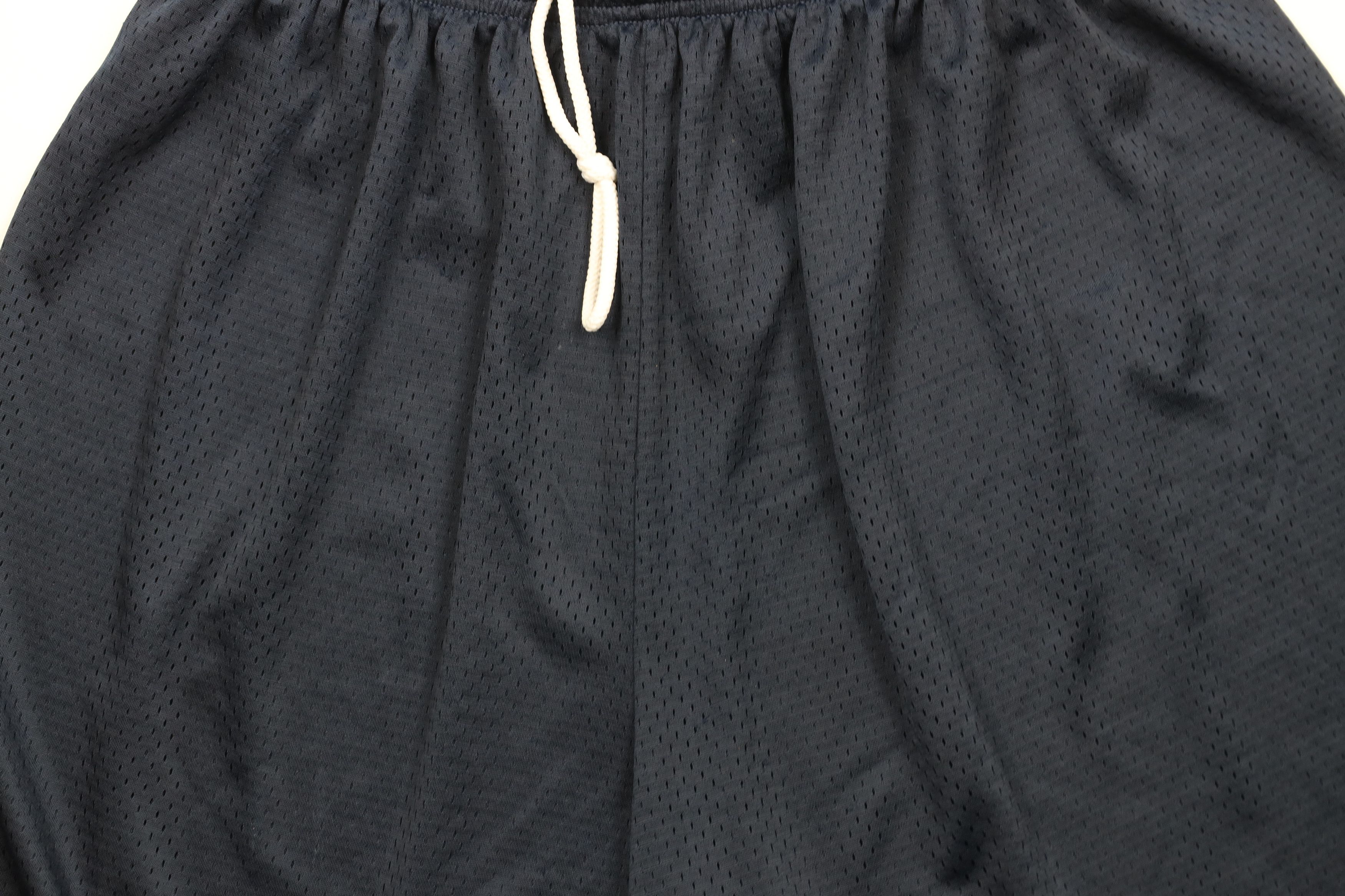 Vintage Vintage 90s Y2K Nike Scott Mini Swoosh Mesh Shorts Navy Blue Size US 38 / EU 54 - 3 Thumbnail