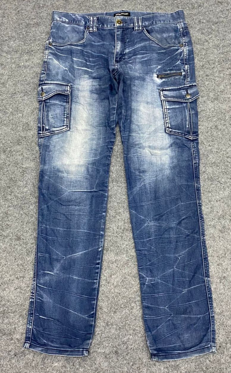 semanticdesign Vintage Semantics Designs Cargo Denim Pants Size US 33 - 1 Thumbnail