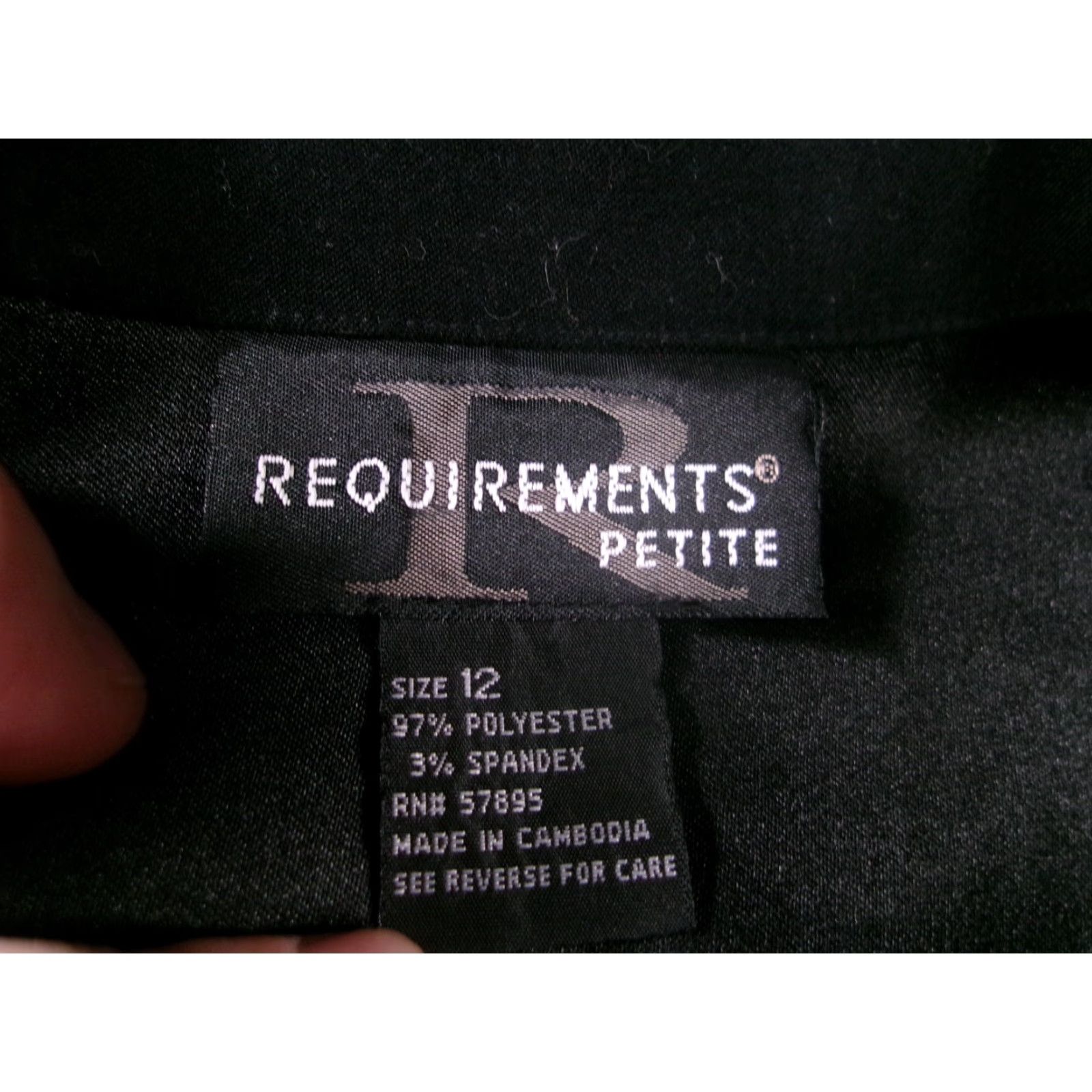 Vintage Requirements Jacket Women 12 Petite Black Button Causal Capsule Classic Office Jacket 12P Black Size XL / US 12-14 / IT 48-50 - 6 Thumbnail