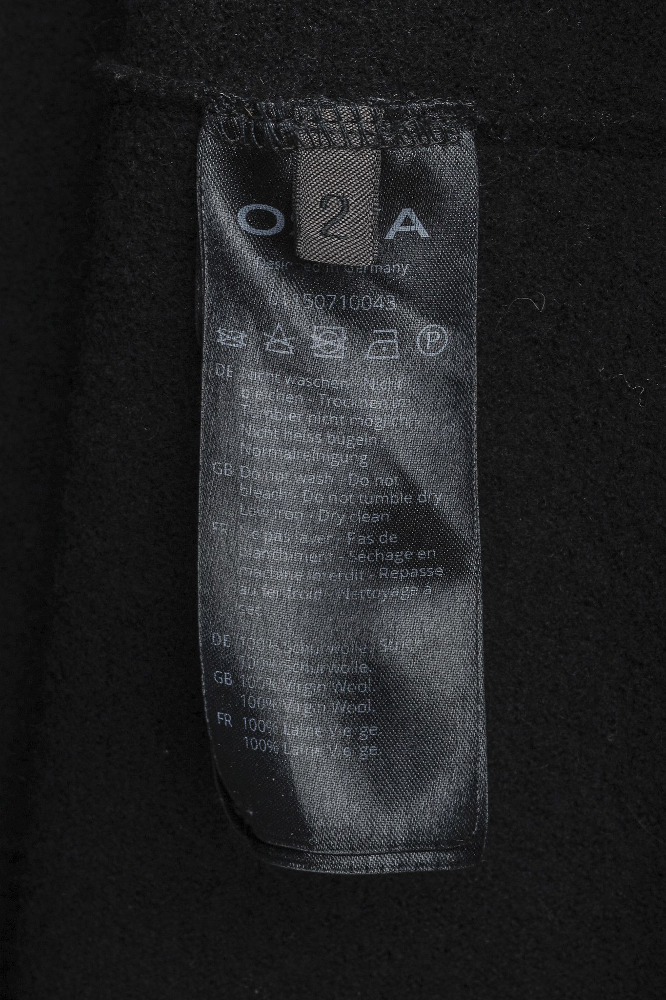 Other Oska Black Boiled-Wool Knit-Hem Hooded Coat Size M / US 6-8 / IT 42-44 - 10 Thumbnail