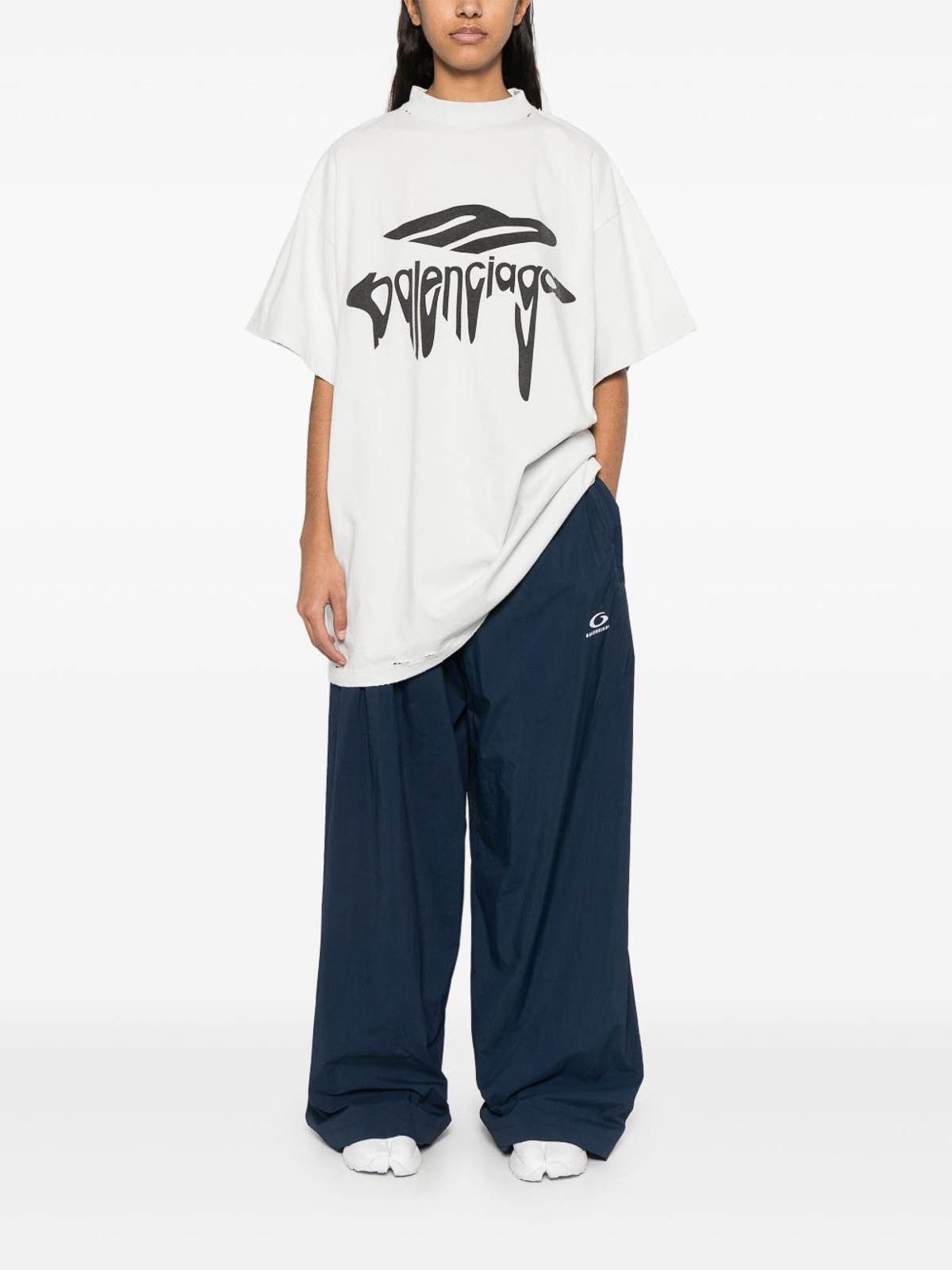 Balenciaga Balenciaga liquified 3B logo shirt dirty white Sz1 NEW Size US S / EU 44-46 / 1 - 2 Thumbnail