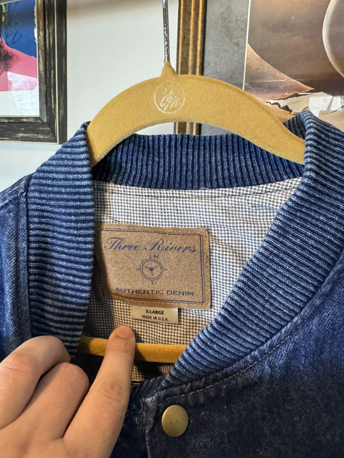 Vintage Vintage Two Tone Denim Jacket Size US XL / EU 56 / 4 - 4 Thumbnail