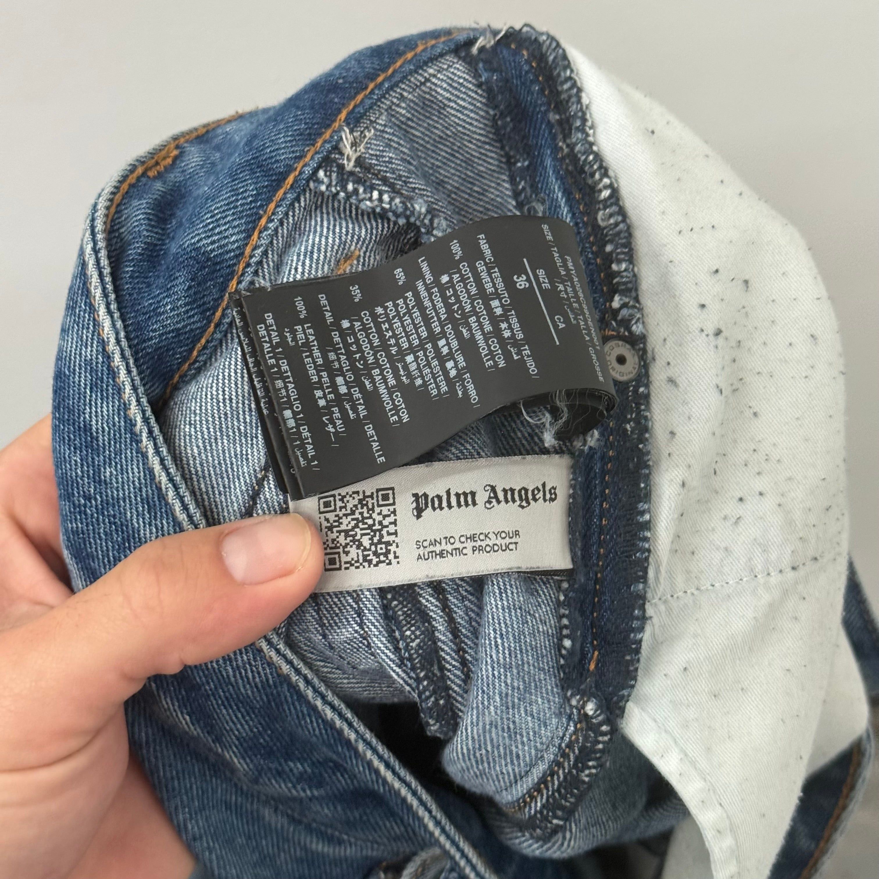 Palm Angels Palm Angels Track Denim Jeans - Size 36 Size US 36 / EU 52 - 4 Thumbnail