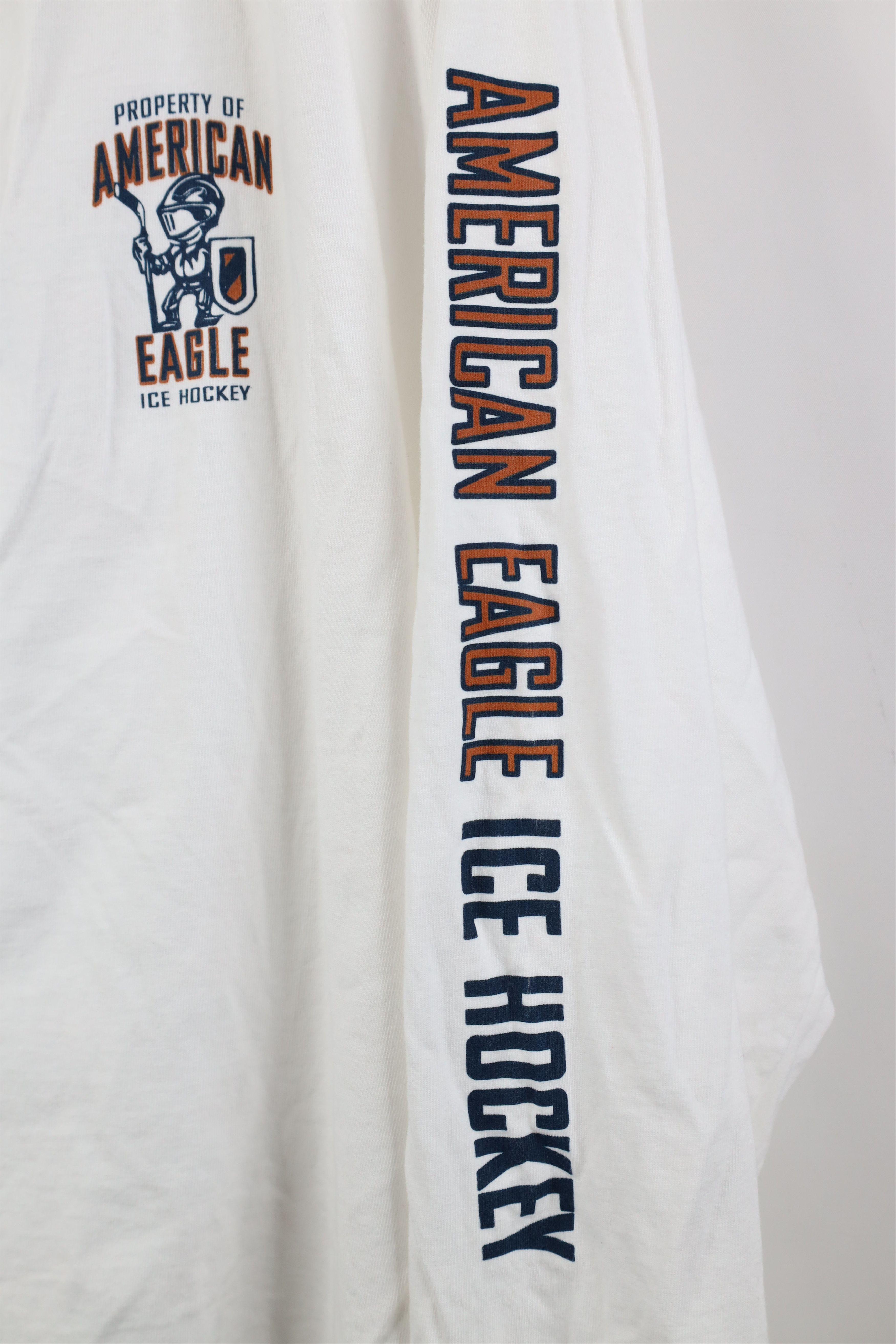 American Eagle Outfitters Vintage 90s Y2K American Eagle Hockey Long Sleeve T-Shirt Size US XL / EU 56 / 4 - 4 Thumbnail