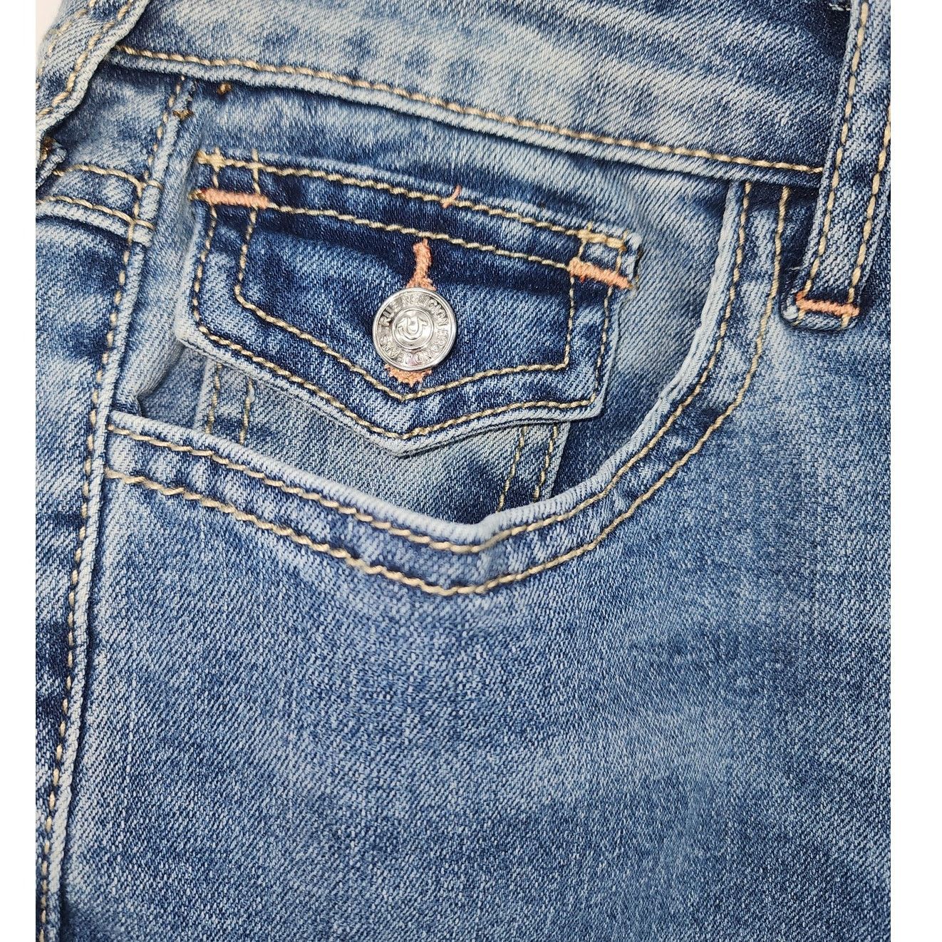True Religion Halle Skinny Jeans Med Cloudless Wash Size 31