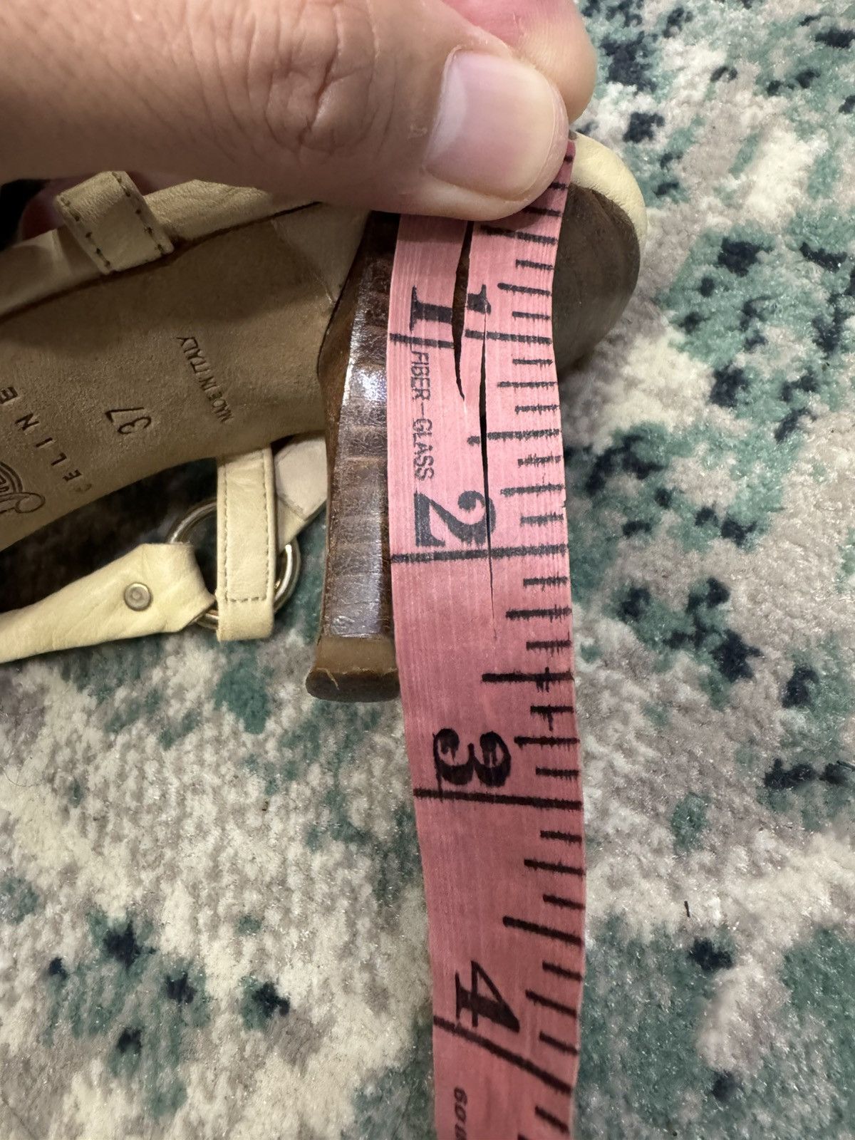 Celine CELINE LEATHER STRAP SANDAL Size US 7 / IT 37 - 8 Thumbnail