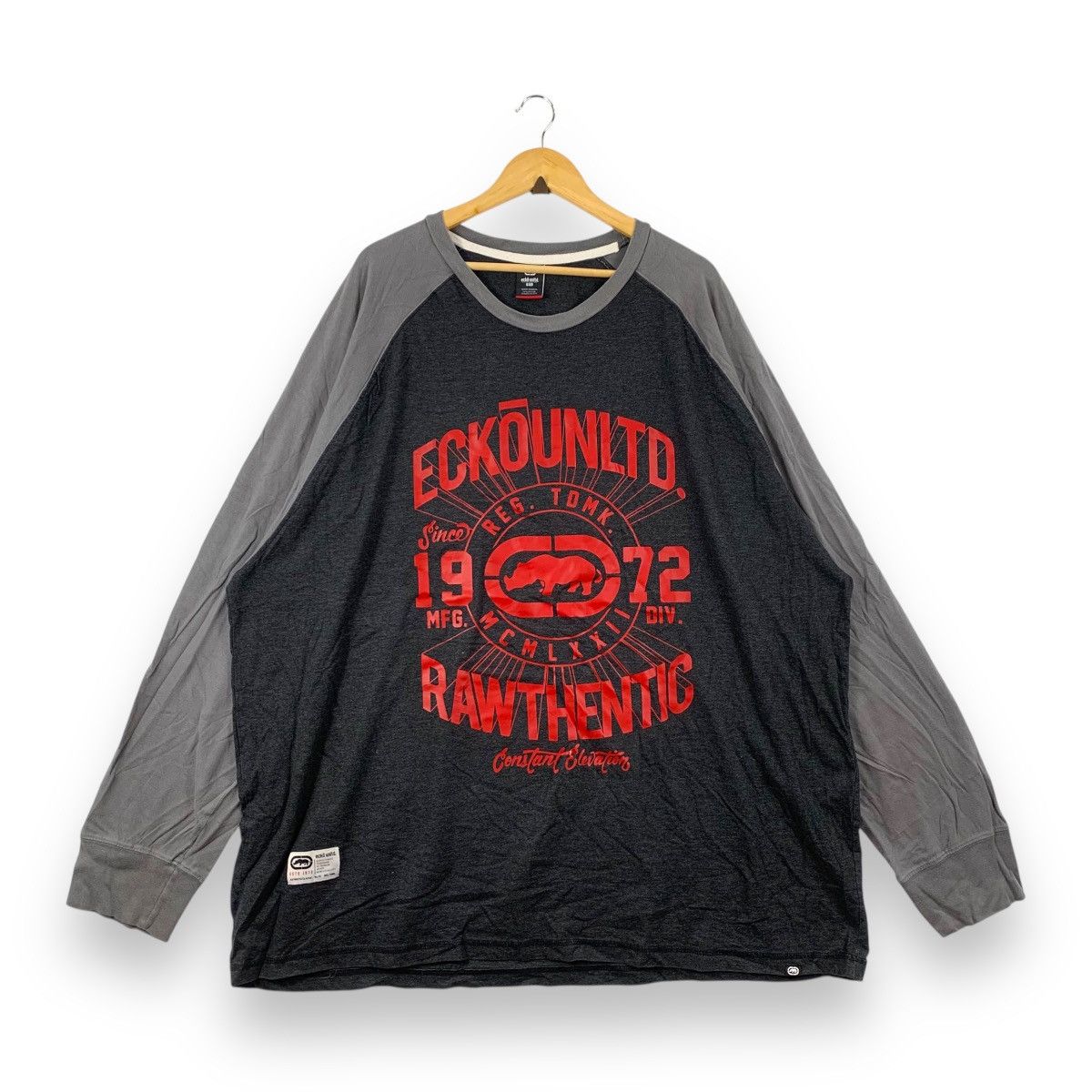 Ecko Unltd. ECKO UNLTD. Rawthentic Raglan Hip Hop Rap Oversized Tee Size US XXL / EU 58 / 5 - 1 Thumbnail