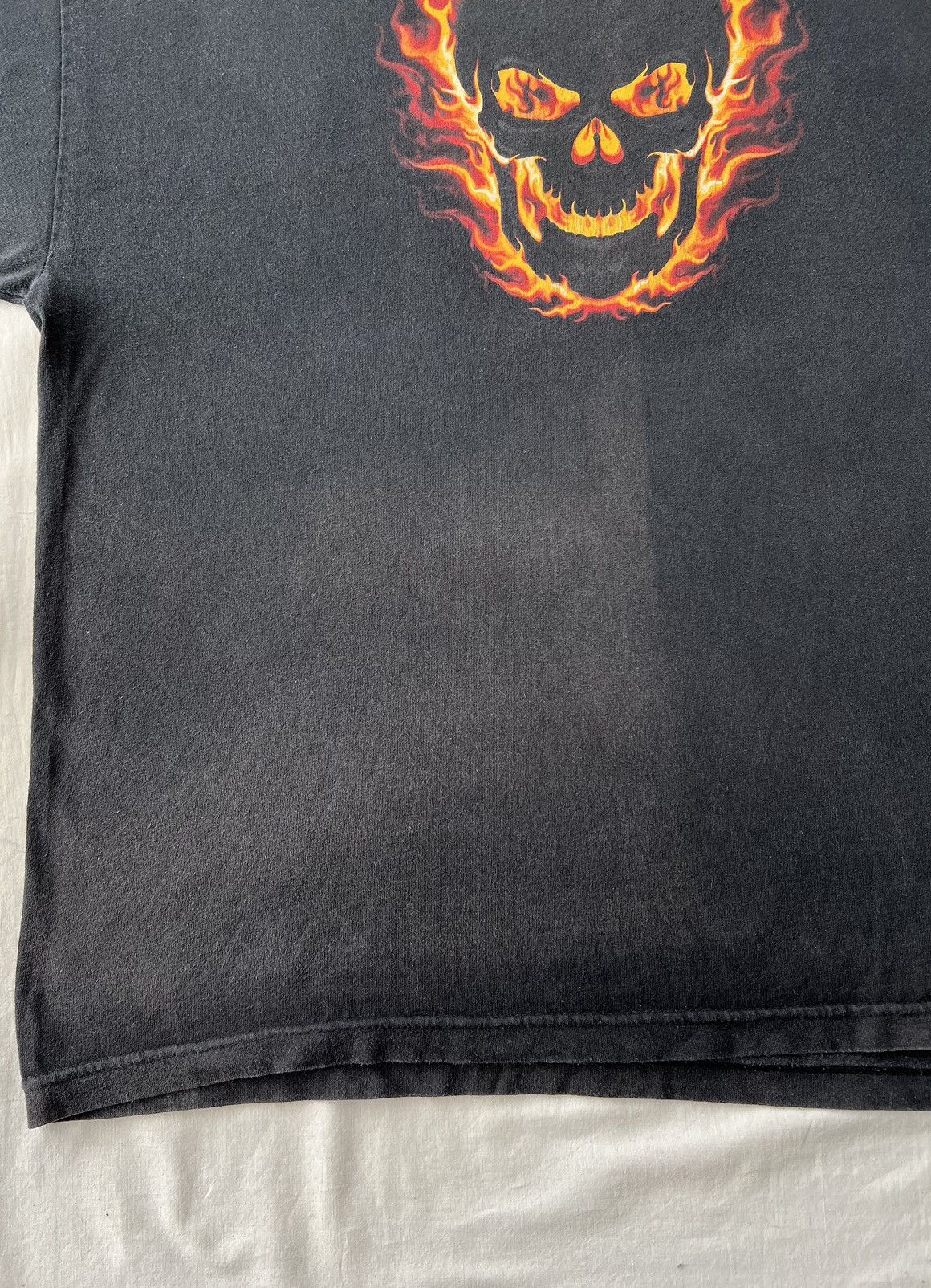 Vintage Vintage 2006 Flaming Skull Fire Ghost Rider AAA Long Sleeve Size US XXL / EU 58 / 5 - 13 Thumbnail