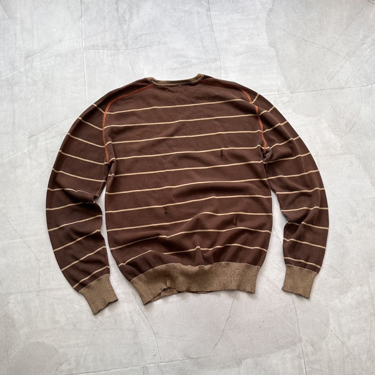 Hysteric Glamour Striped Poem Knit Sweater Faded In The Attic Diesel Vibe Size US L / EU 52-54 / 3 - 13 Thumbnail