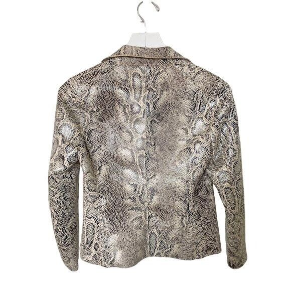 Other Philosophy Snake Skin Print Moto Jacket Size XS / US 0-2 / IT 36-38 - 5 Thumbnail