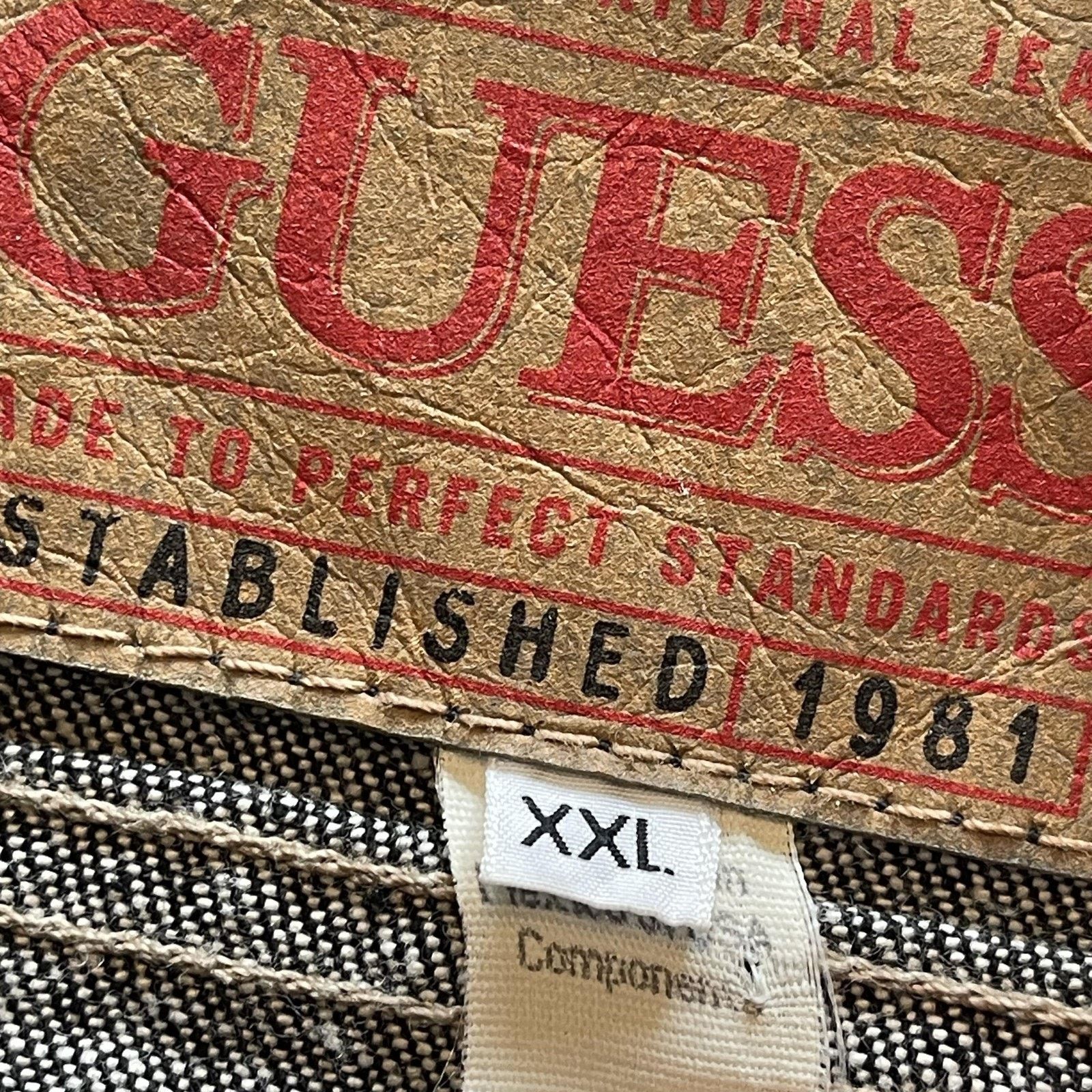 Guess Guess Jeans Jacket Mens 2XL Denim Trucker Original XXL Size US XXL / EU 58 / 5 - 8 Thumbnail