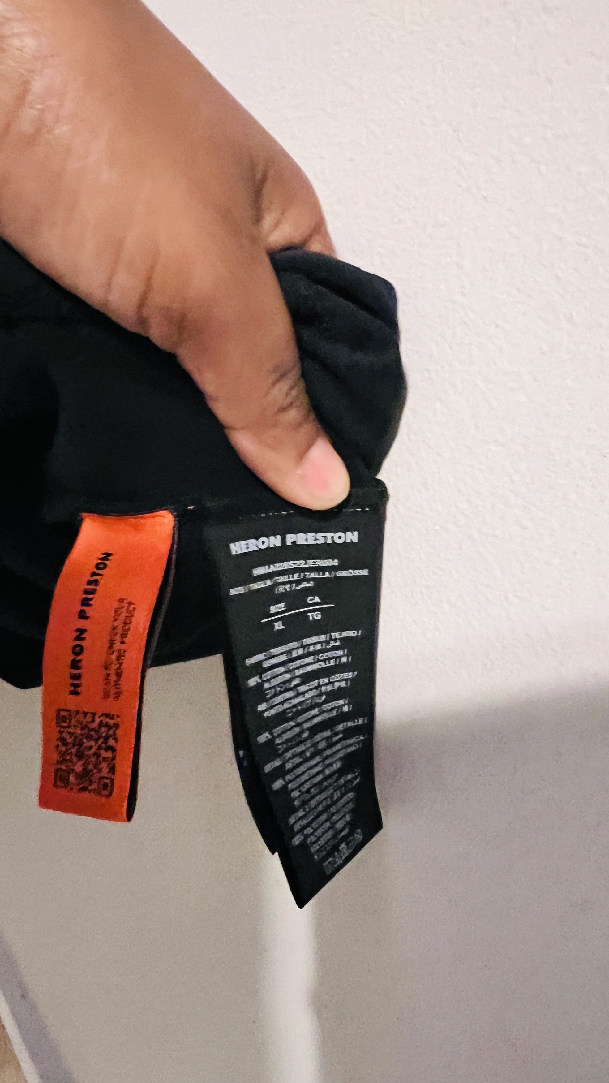 Heron Preston Authentic Heron Preston Black cotton Tshirt Size US XL / EU 56 / 4 - 1 Thumbnail