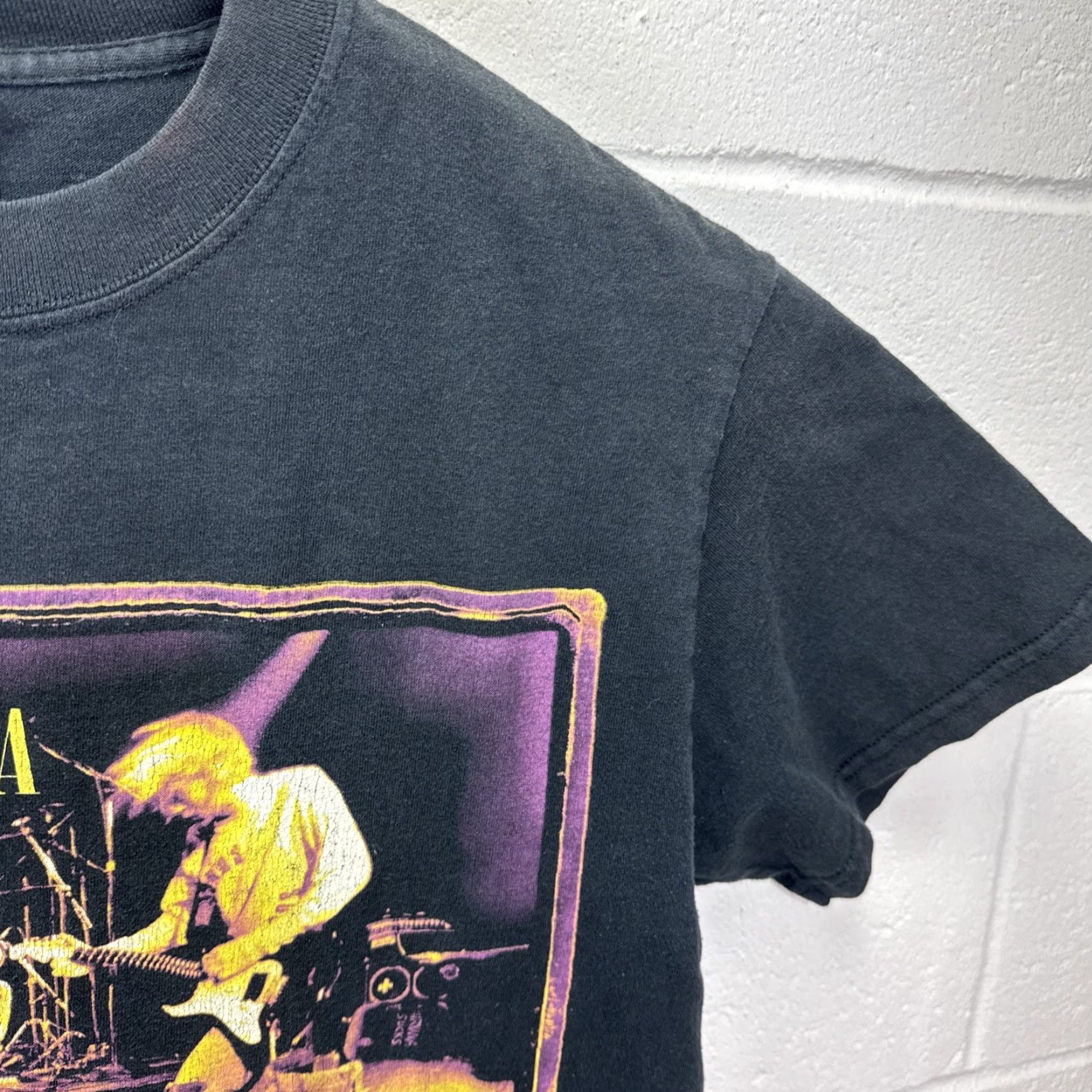 Vintage Vintage Nirvana Band T-Shirt Men Medium Black 90s Grunge Music Logo Graphic Tee Size US M / EU 48-50 / 2 - 6 Thumbnail