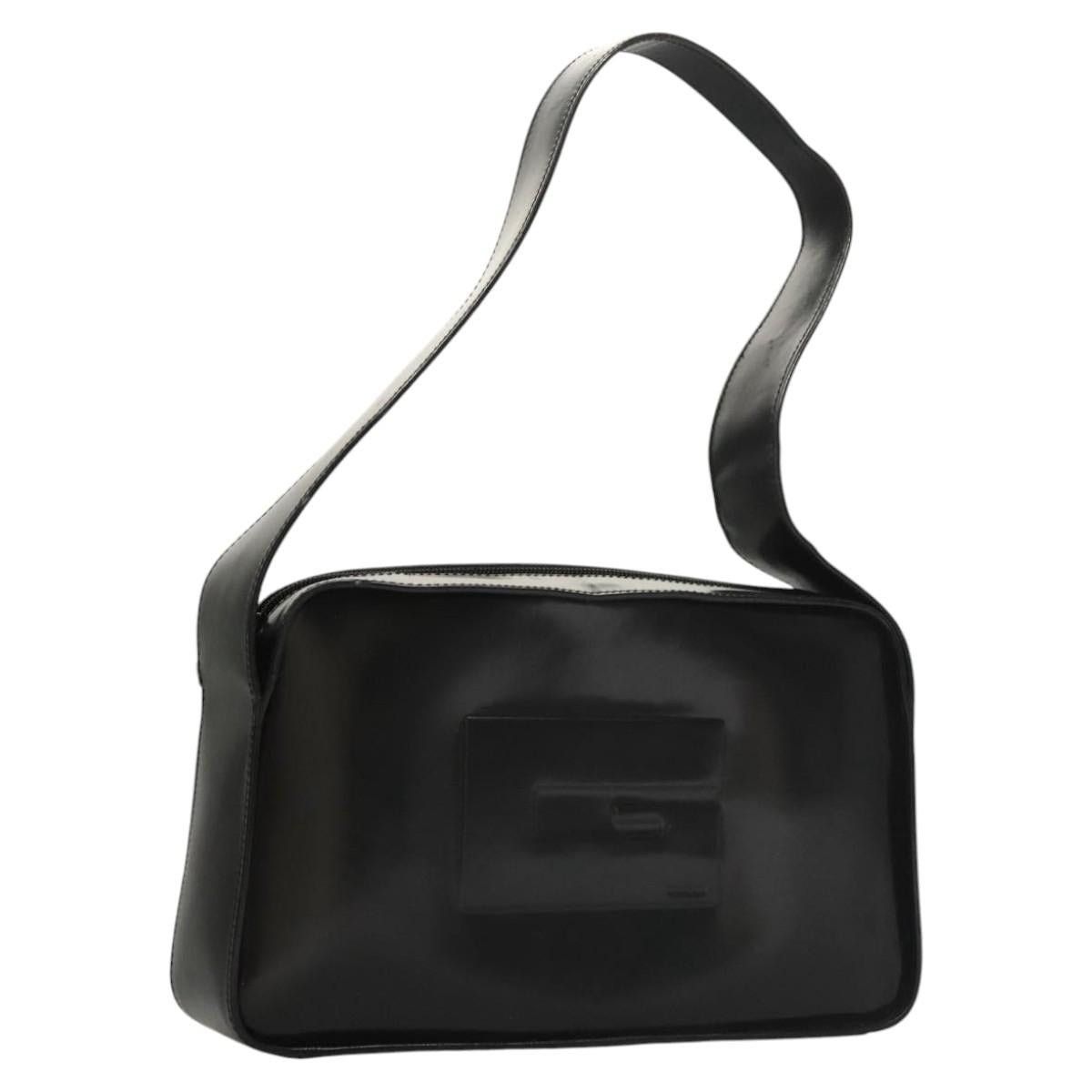 Gucci Shoulder Bag Patent Leather Black 001 001, Women's