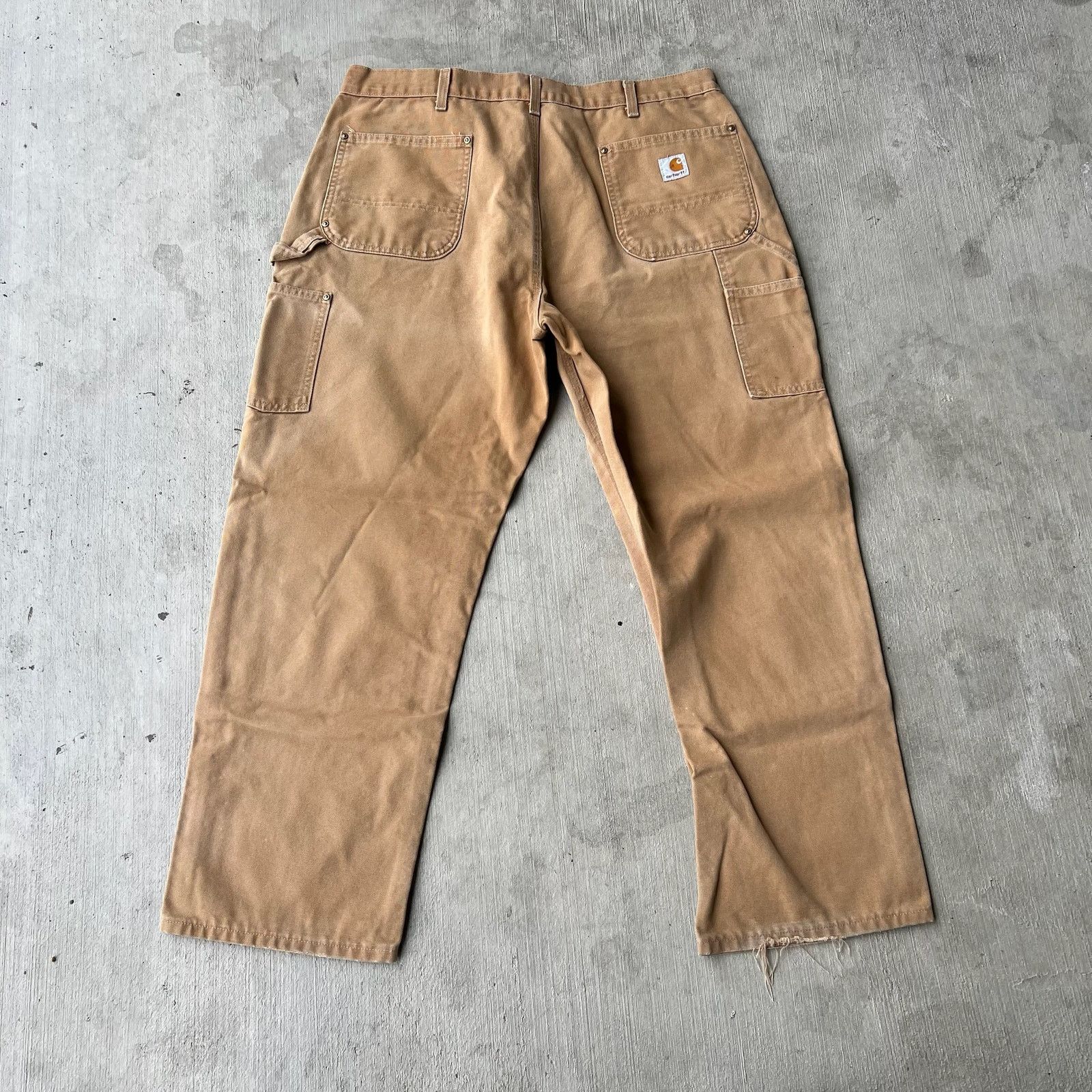 Carhartt × Vintage Carhartt faded brown double knee work wear carpenter pants Size US 37 - 4 Thumbnail