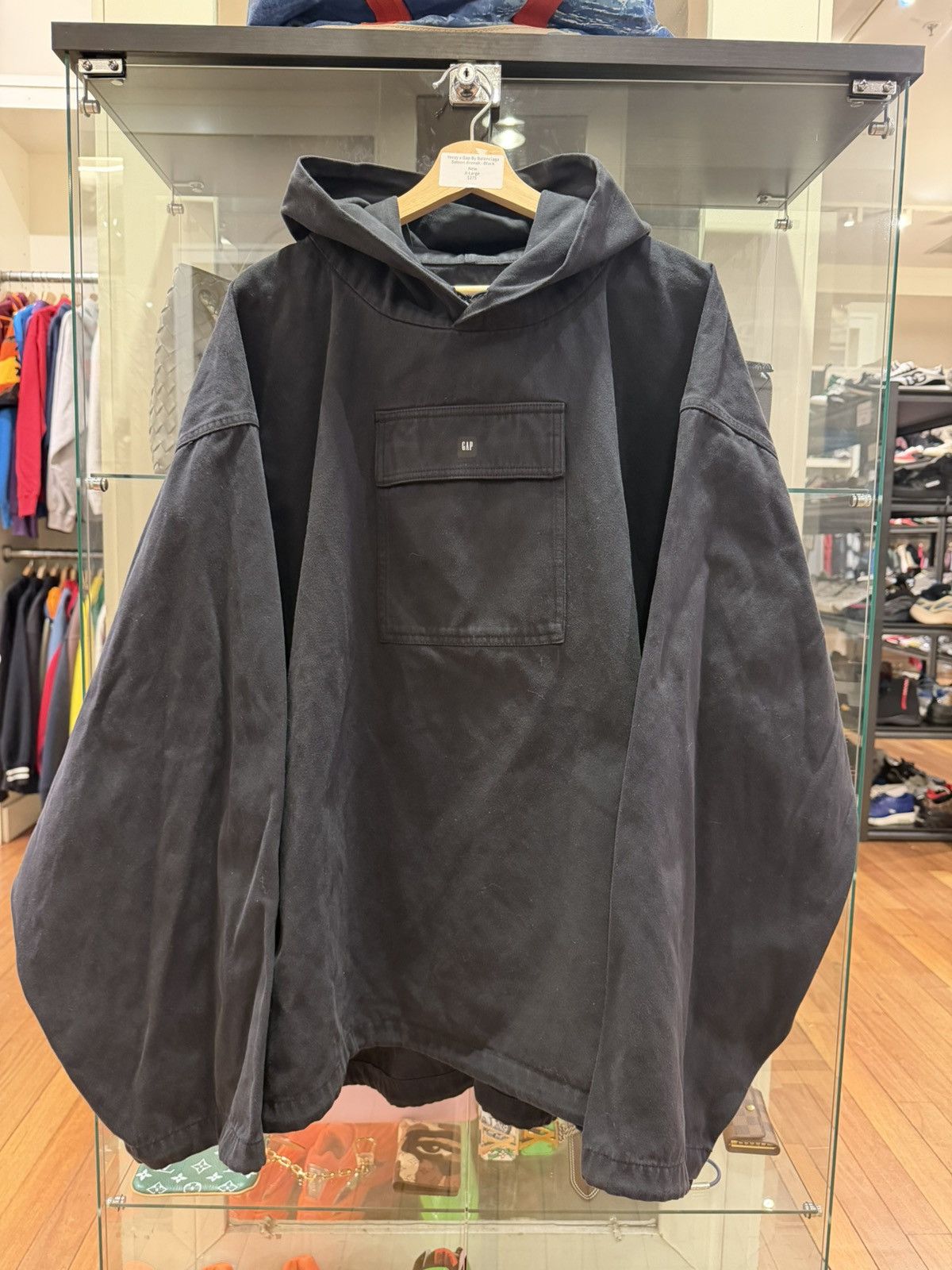 Balenciaga × Gap × Yeezy Yeezy Gap Engineered By Balenciaga Sateen Anorak - Black Size US XL / EU 56 / 4 - 1 Thumbnail