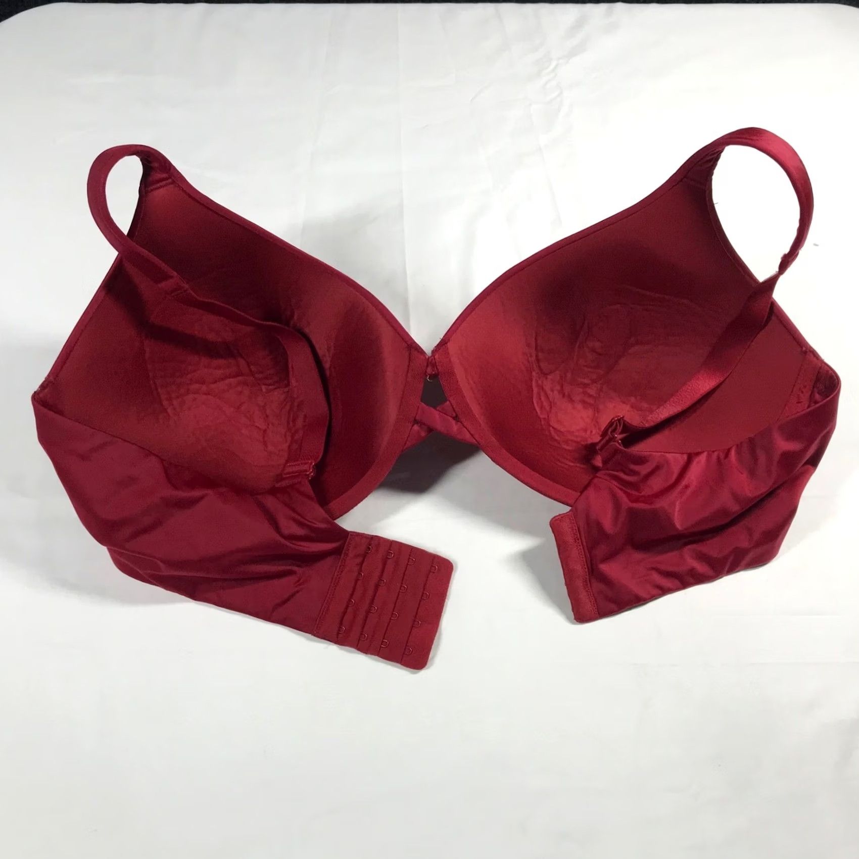 Vintage Ambrielle Everyday Full Coverage Bra 42DDD Ruby Red Underwire Smooth Padded Size ONE SIZE - 4 Thumbnail