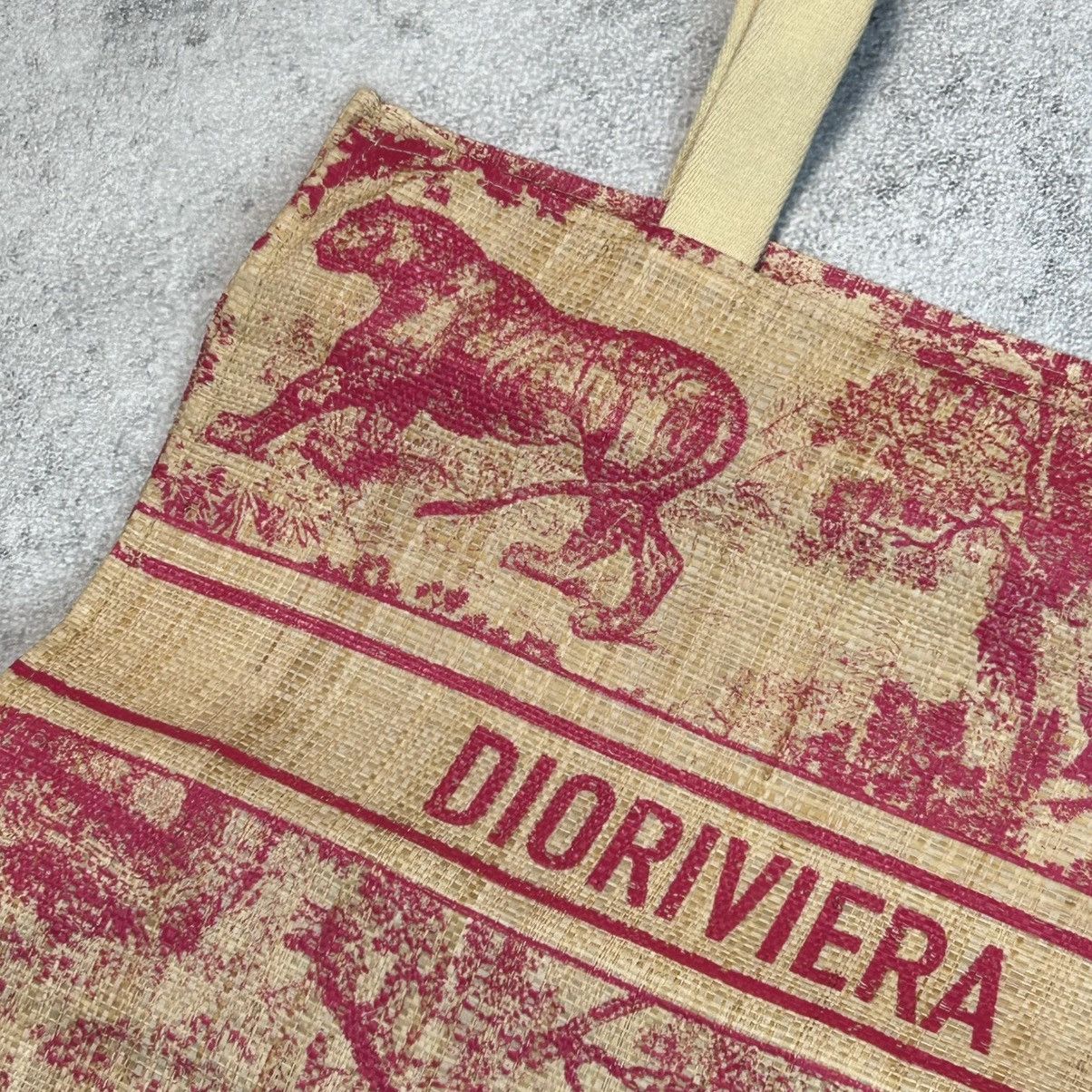 Christian Dior Monsieur Christian Dior Exclusive GWP Dioriviera straw tote bag Size ONE SIZE - 9 Thumbnail