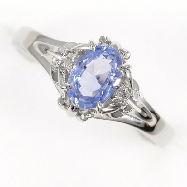 Other PT900 Platinum Sapphire Ring 13.5 Metal Ring in Excellent Condition